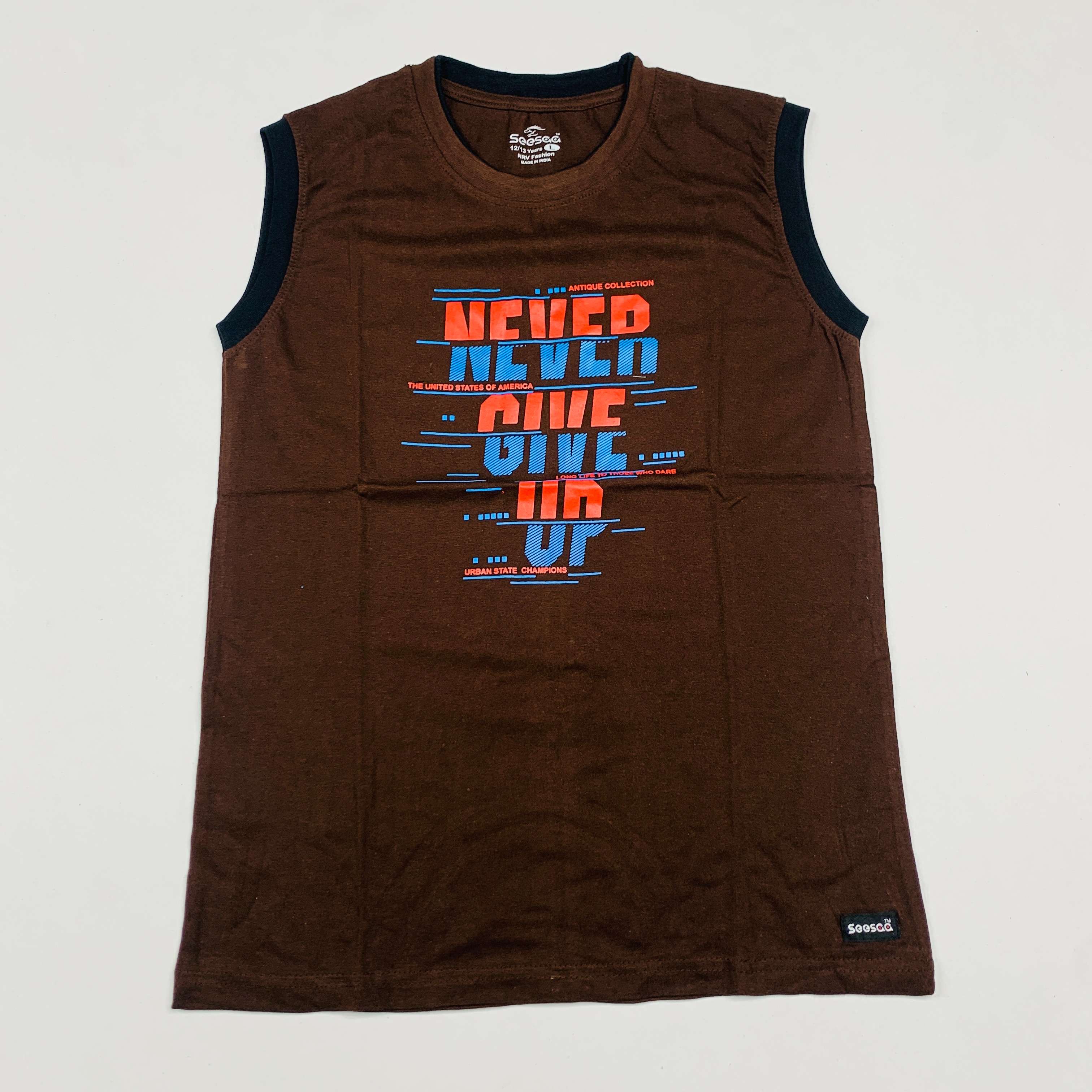 Seesaa sleeveless T-Shirt Combo Pack Of 2