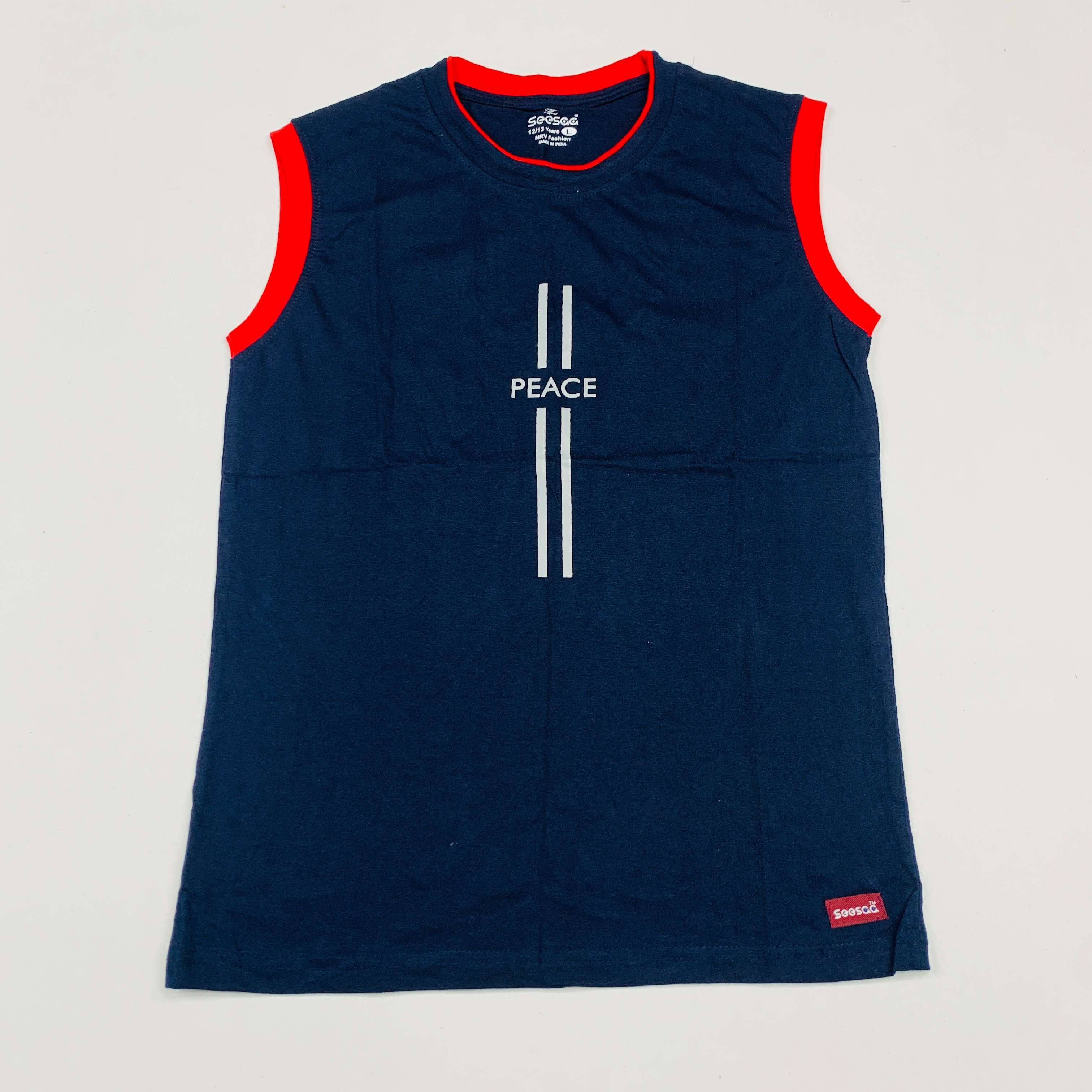 Seesaa sleeveless T-Shirt Combo Pack Of 2