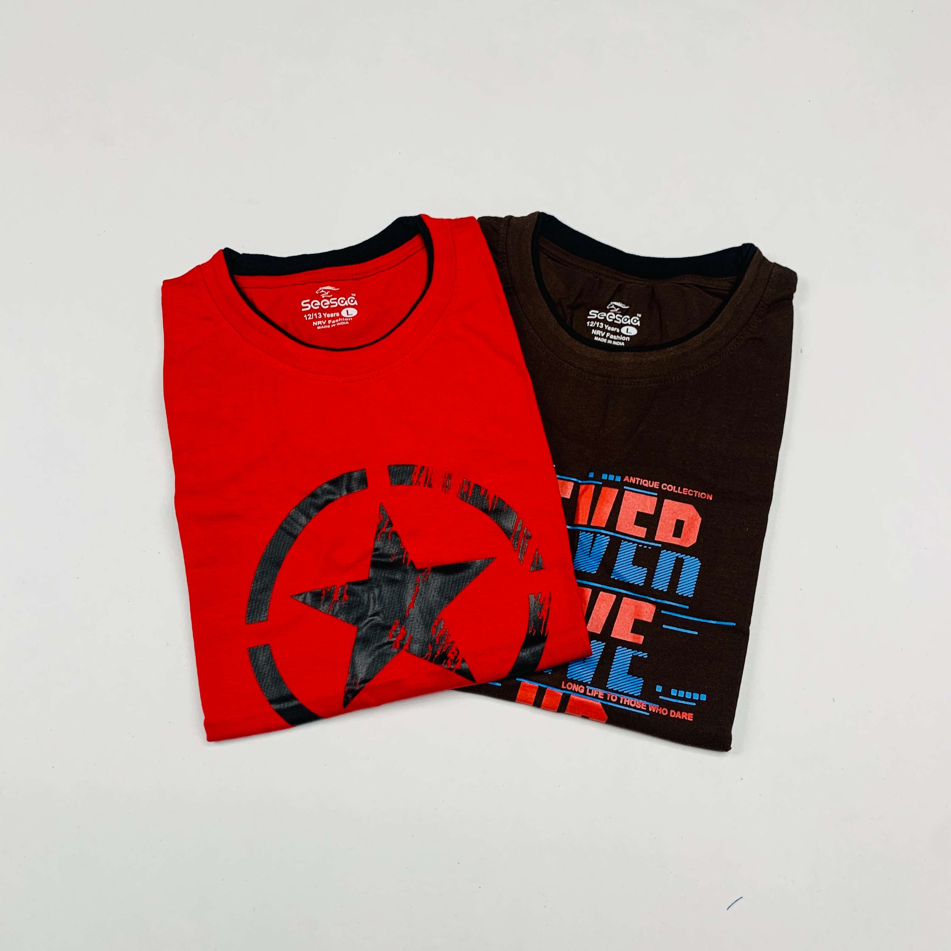 Seesaa sleeveless T-Shirt Combo Pack Of 2