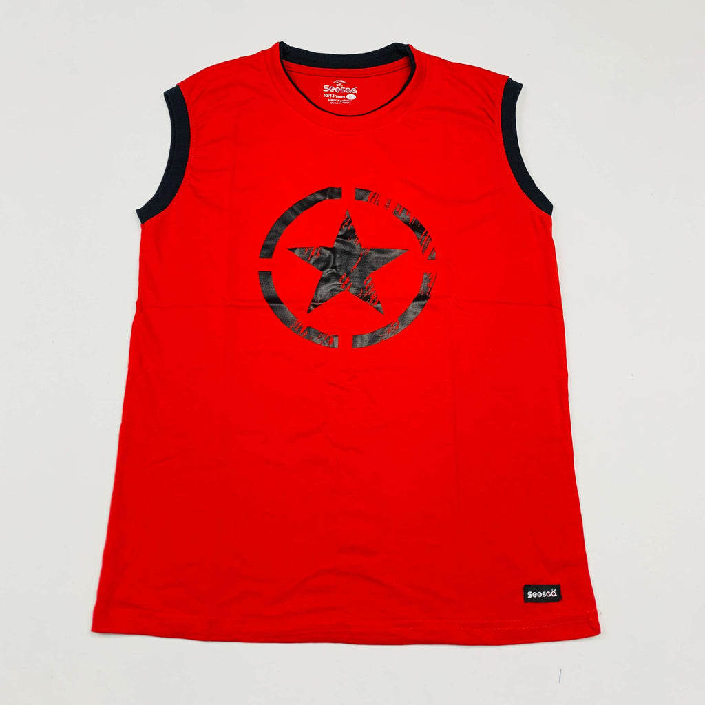 Seesaa sleeveless T-Shirt Combo Pack Of 2