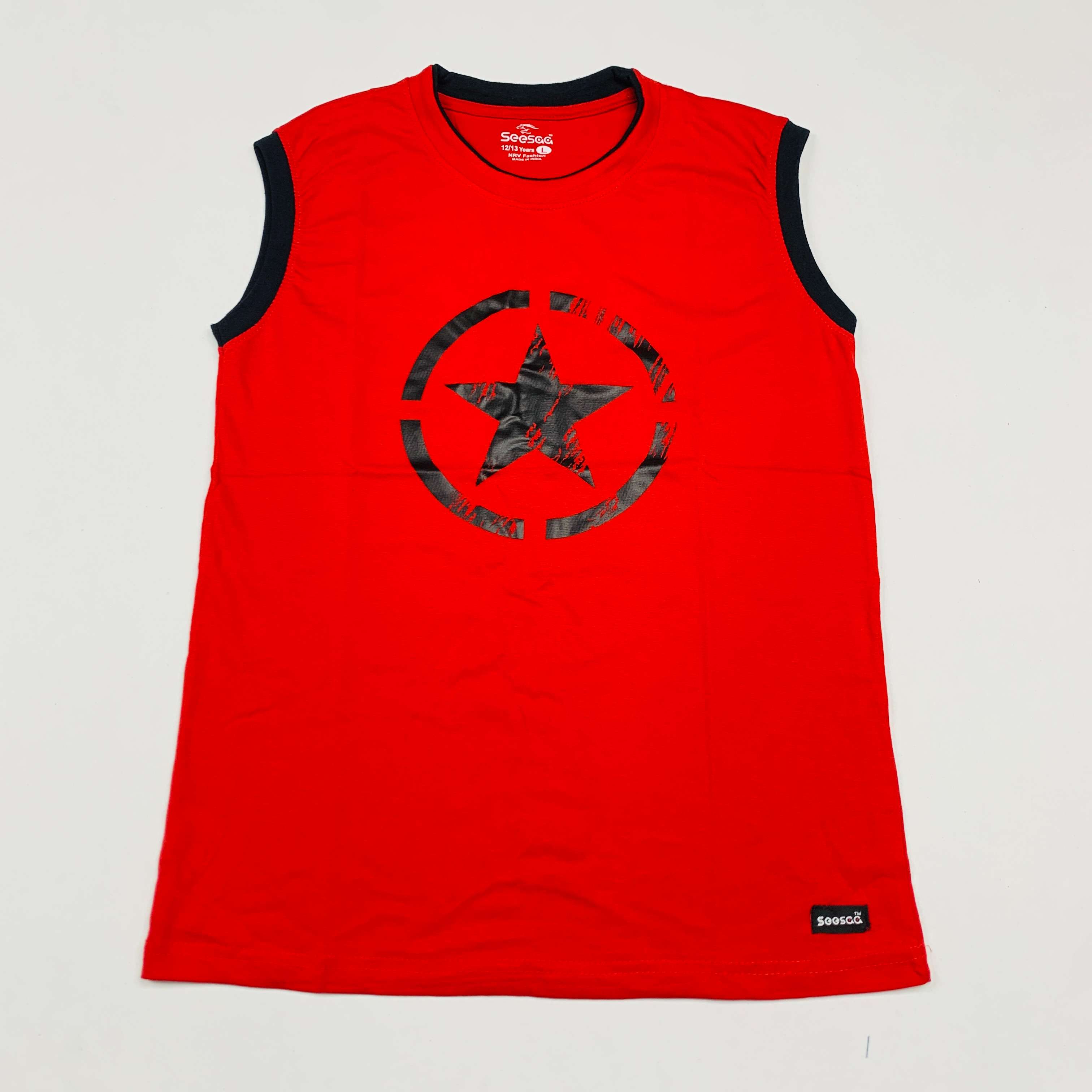 Seesaa sleeveless T-Shirt Combo Pack Of 2