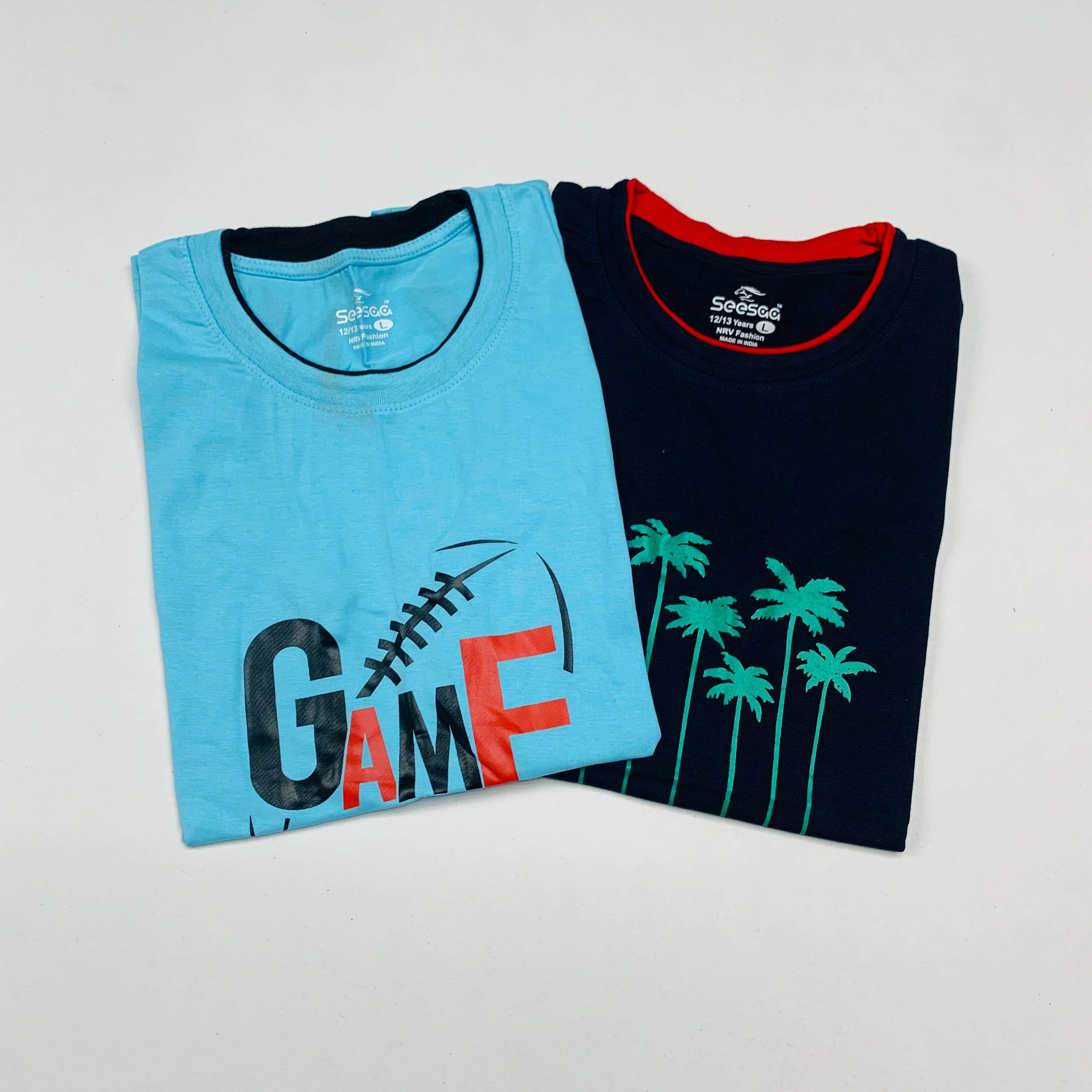 Seesaa sleeveless T-Shirt Combo Pack Of 2