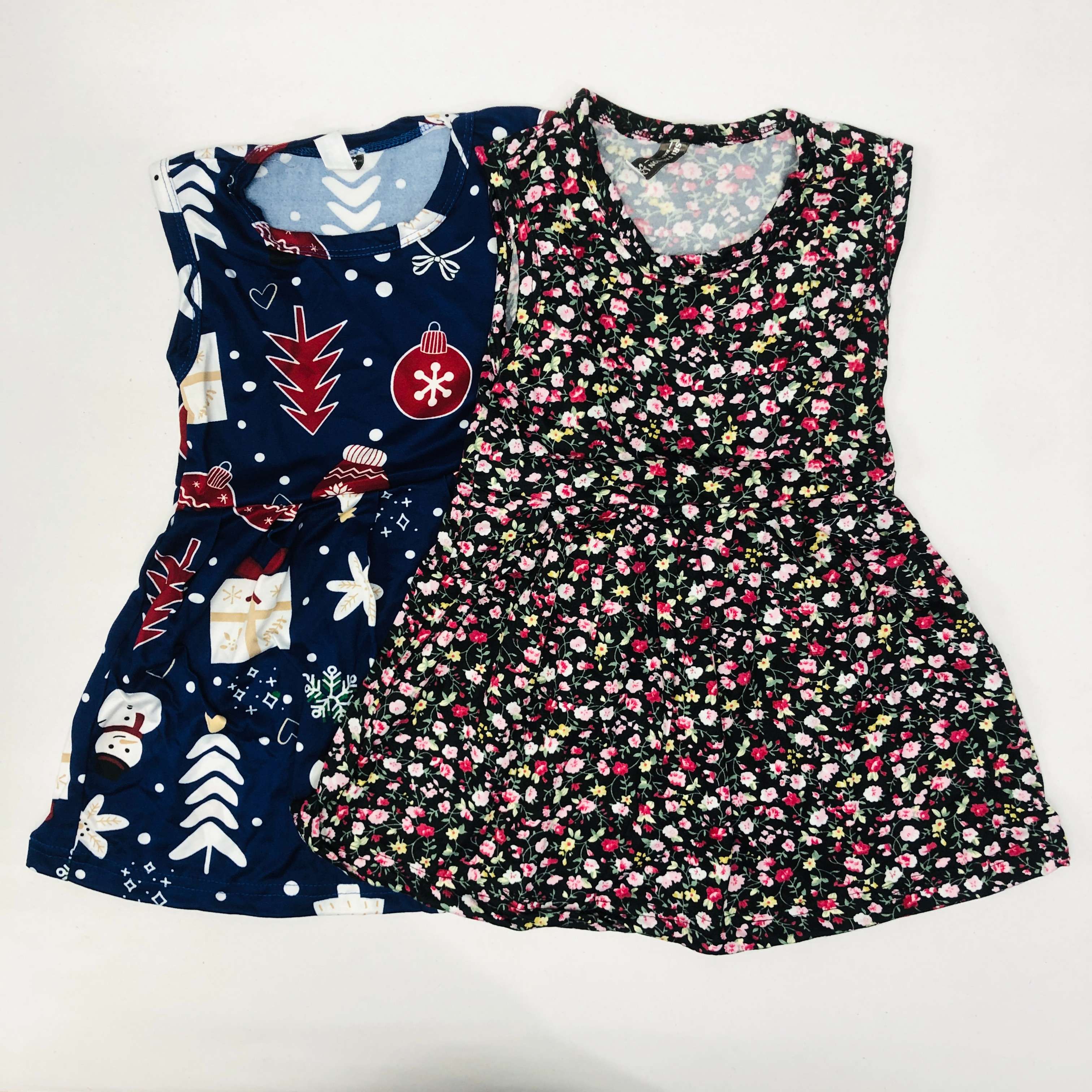 Bella Kids Frock Sleeveless Combo Pack Of 2