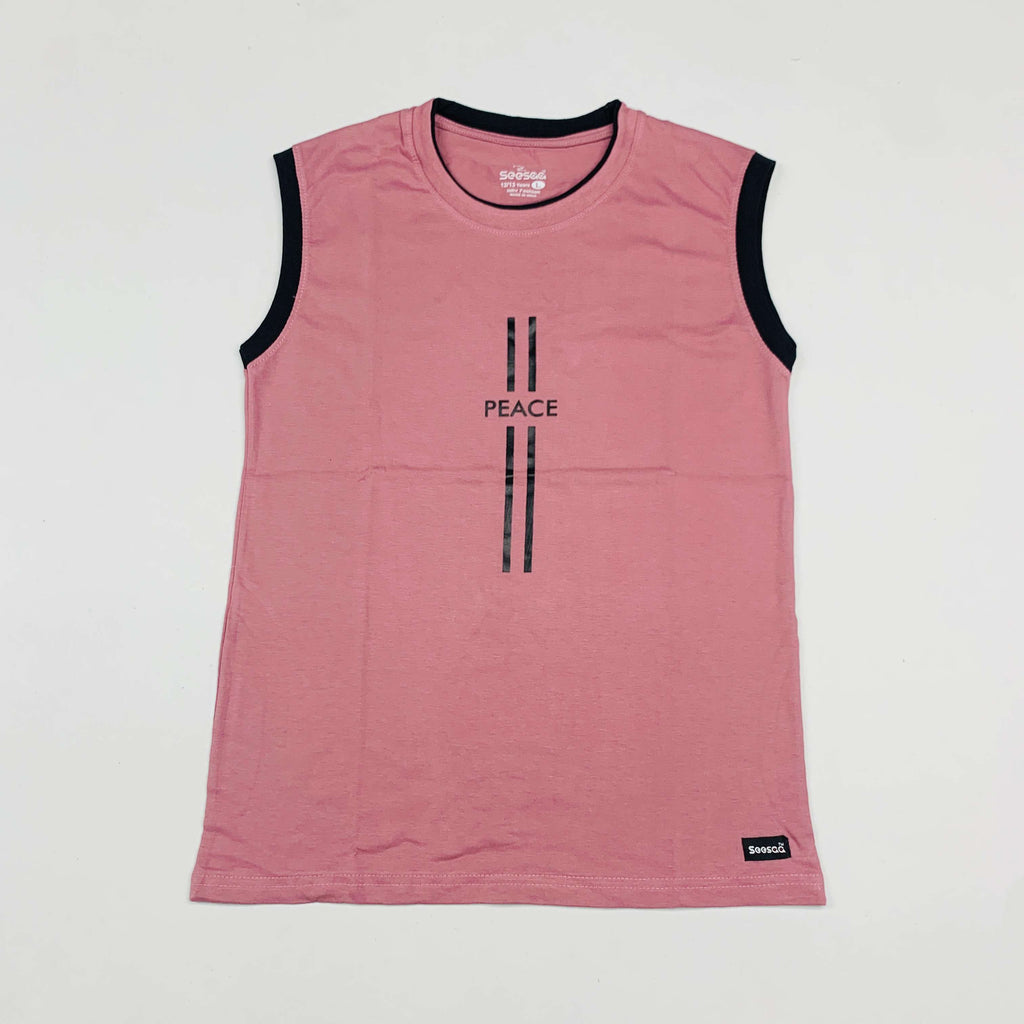 Seesaa sleeveless T-Shirt Combo Pack Of 2