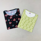 C-Line Ladies Tshirt Combo Pack Of 2 (34 Inch)