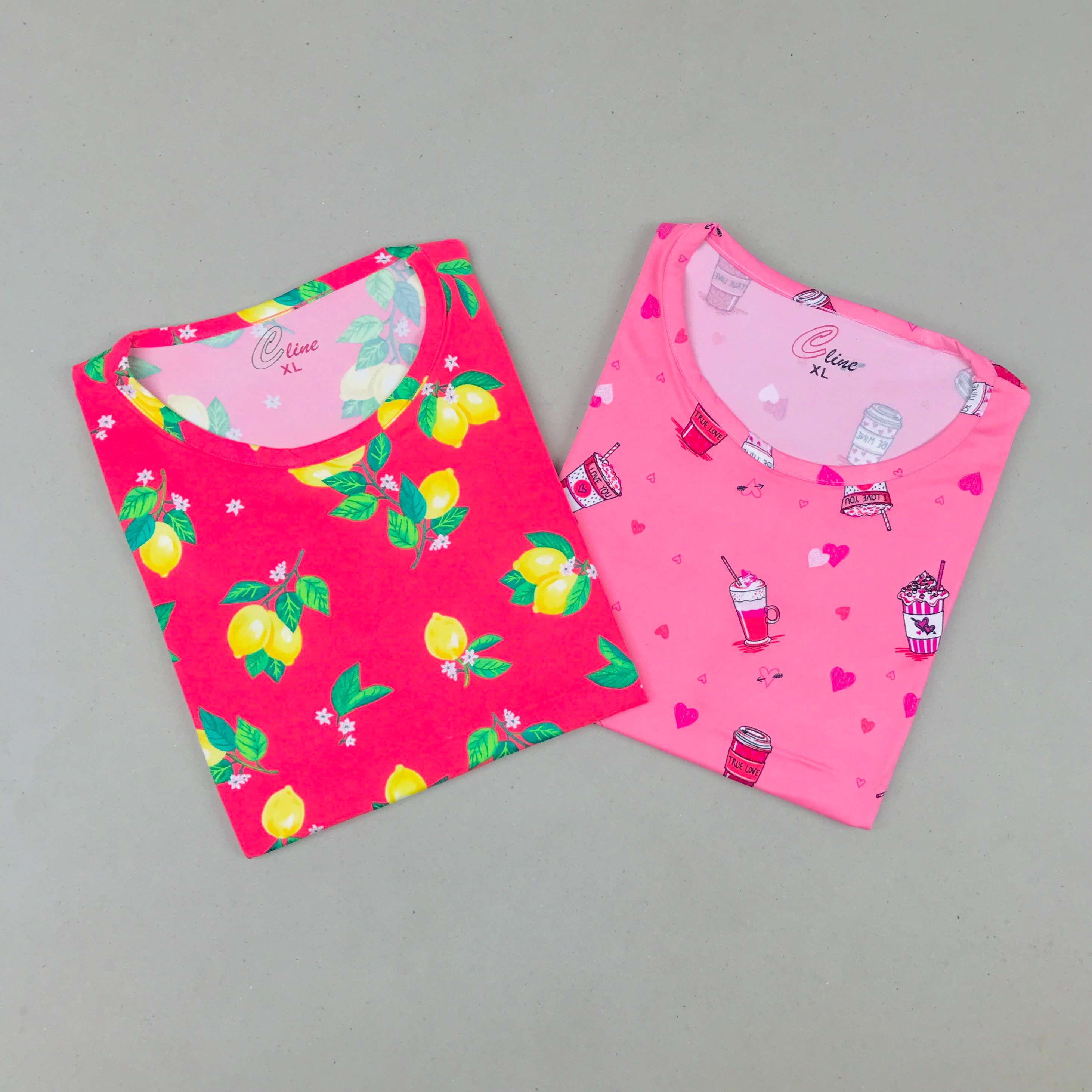 C-Line Ladies Tshirt Combo Pack Of 2 (34 Inch)