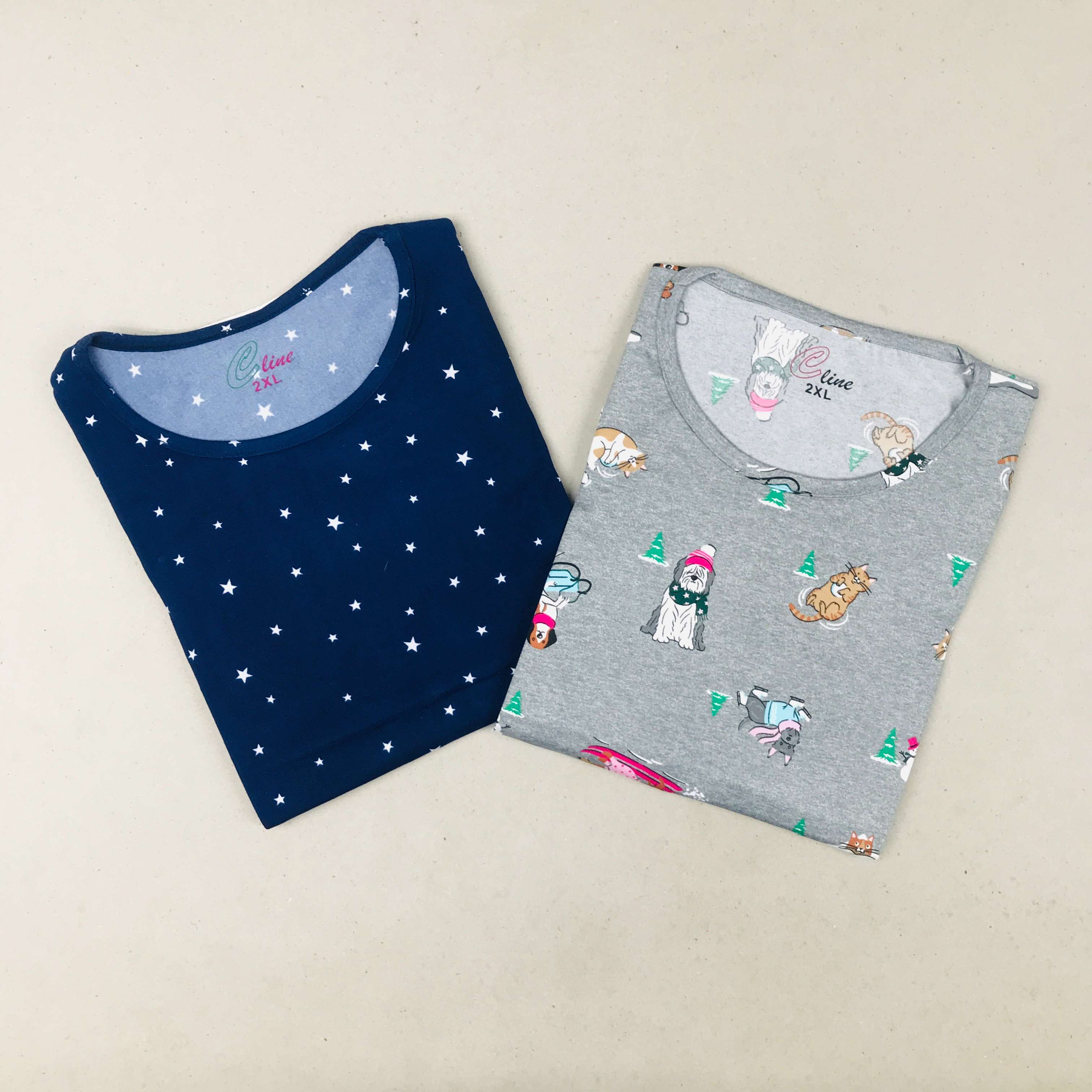 C-Line Ladies Tshirt Combo Pack Of 2 (36 Inch)