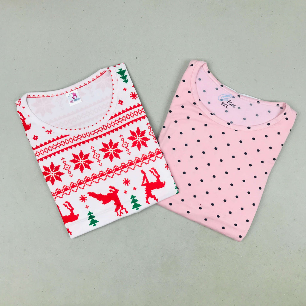 C-Line Ladies Tshirt Combo Pack Of 2 (36 Inch)