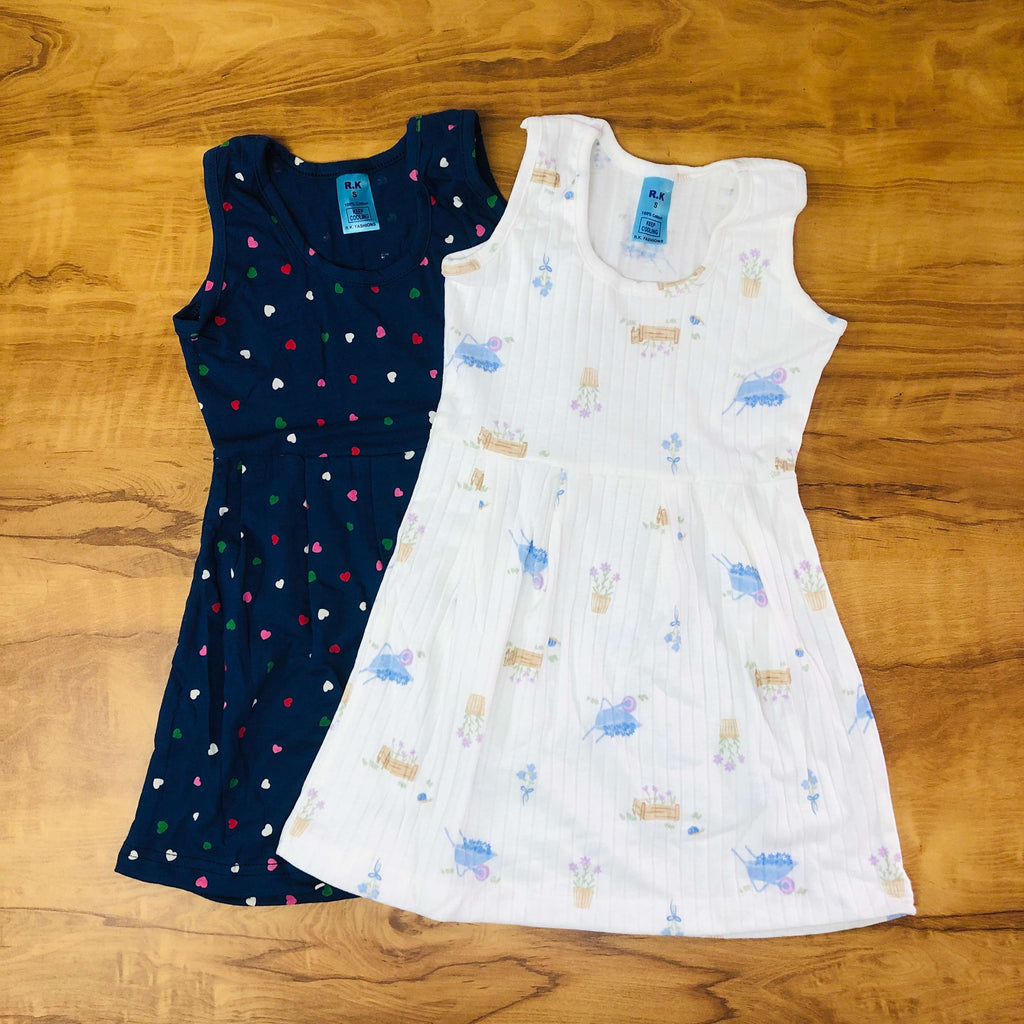 Tiny Pearl Frock Combo Pack Of 2