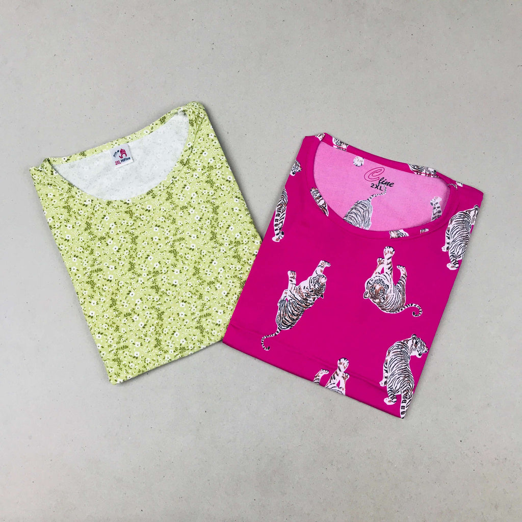 C-Line Ladies Tshirt Combo Pack Of 2 (36 Inch)