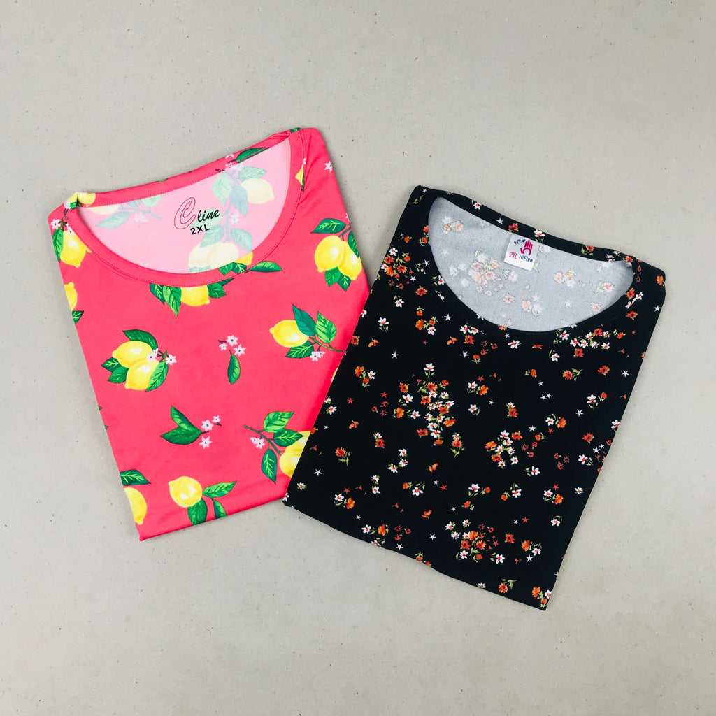 C-Line Ladies Tshirt Combo Pack Of 2 (36 Inch)