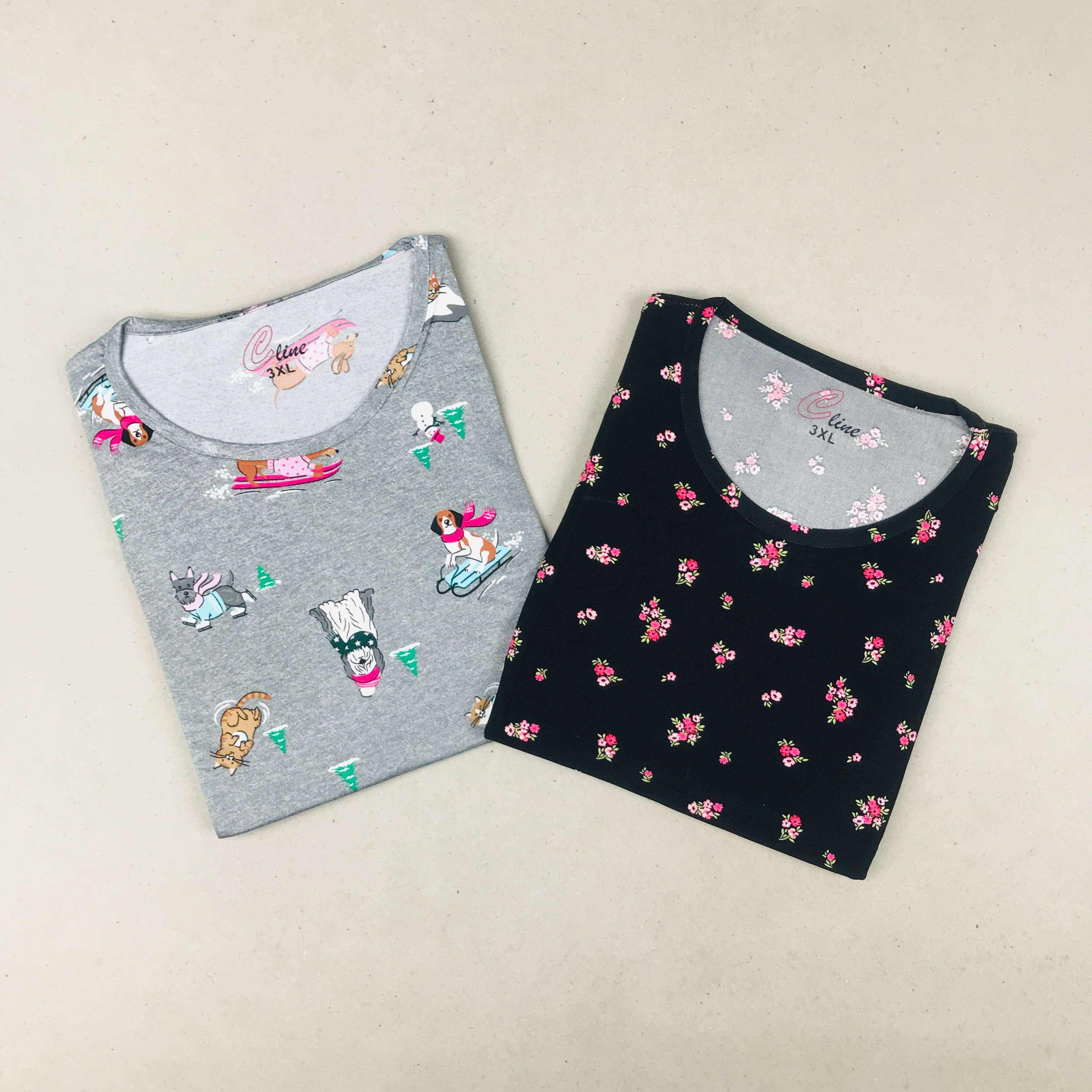 C-Line Ladies Tshirt Combo Pack Of 2 (38 Inch)