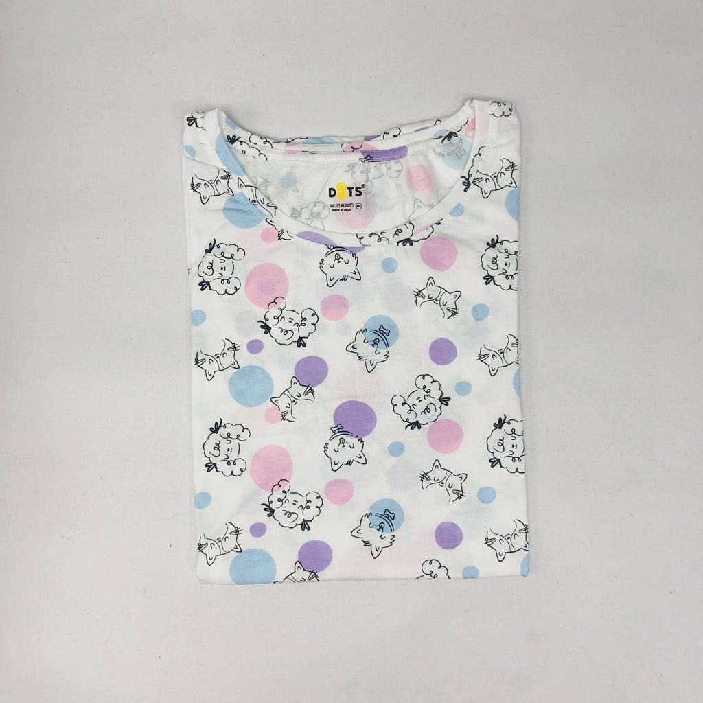 Dots Ladies Printed T-Shirt