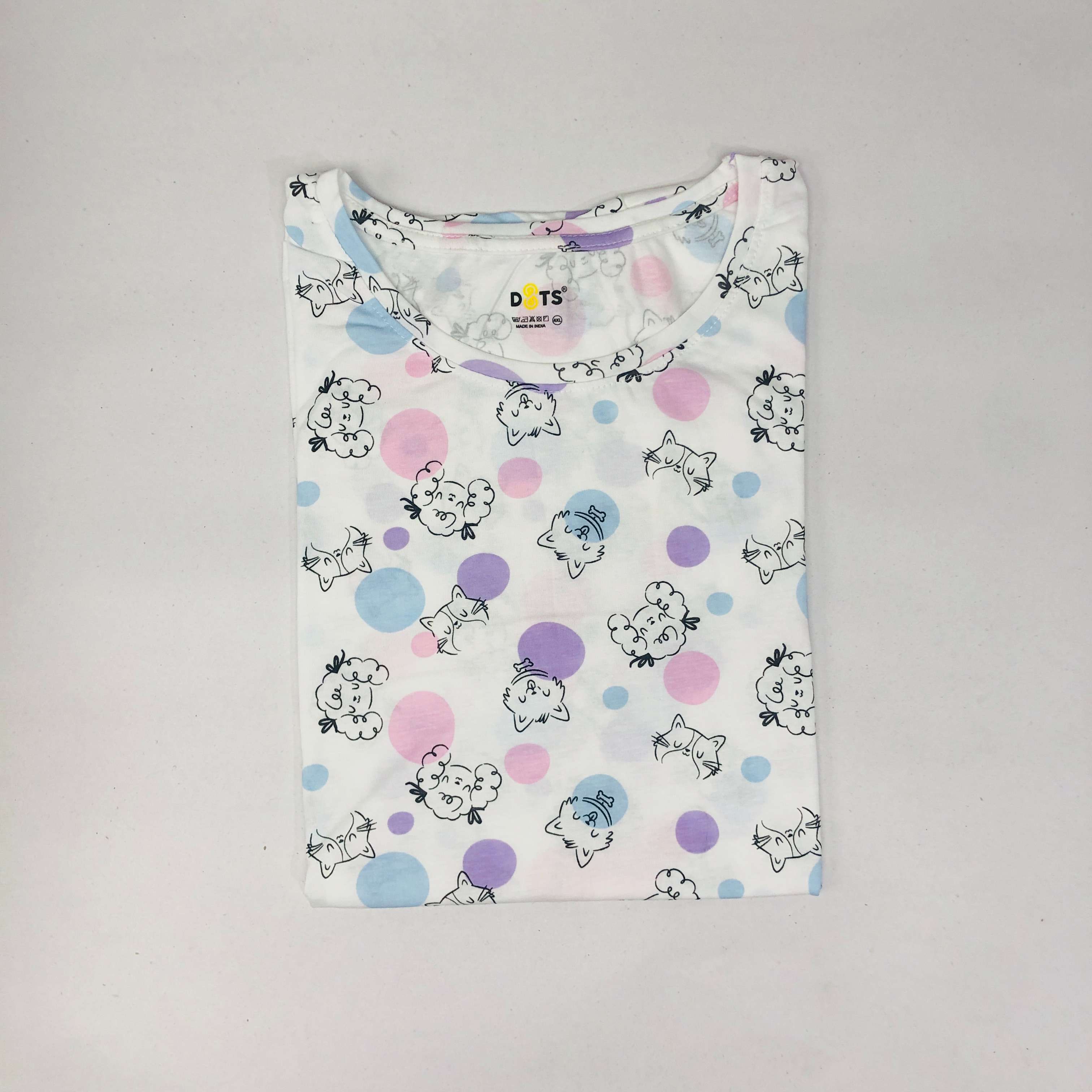 Dots Ladies Printed T-Shirt
