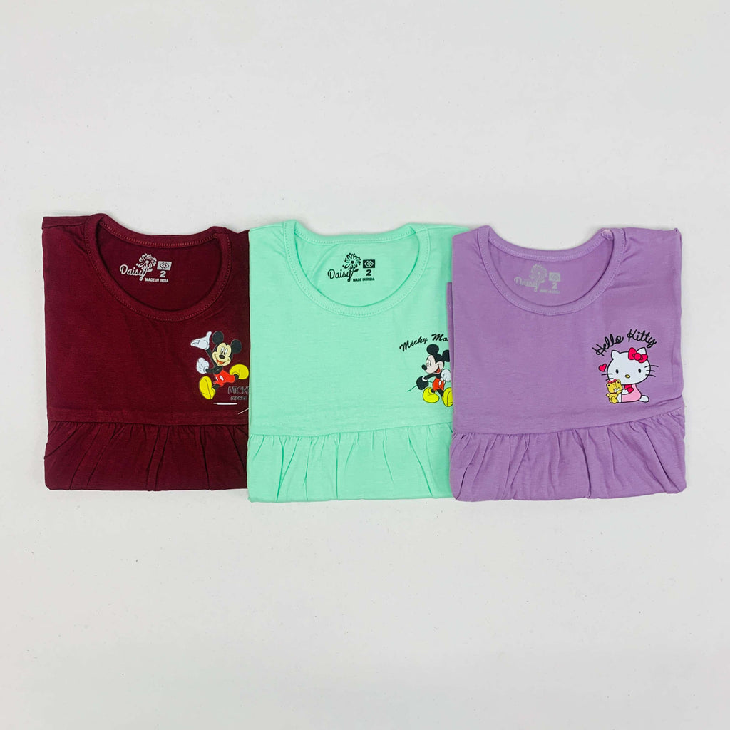Daisy Frock Combo Pack Of 3
