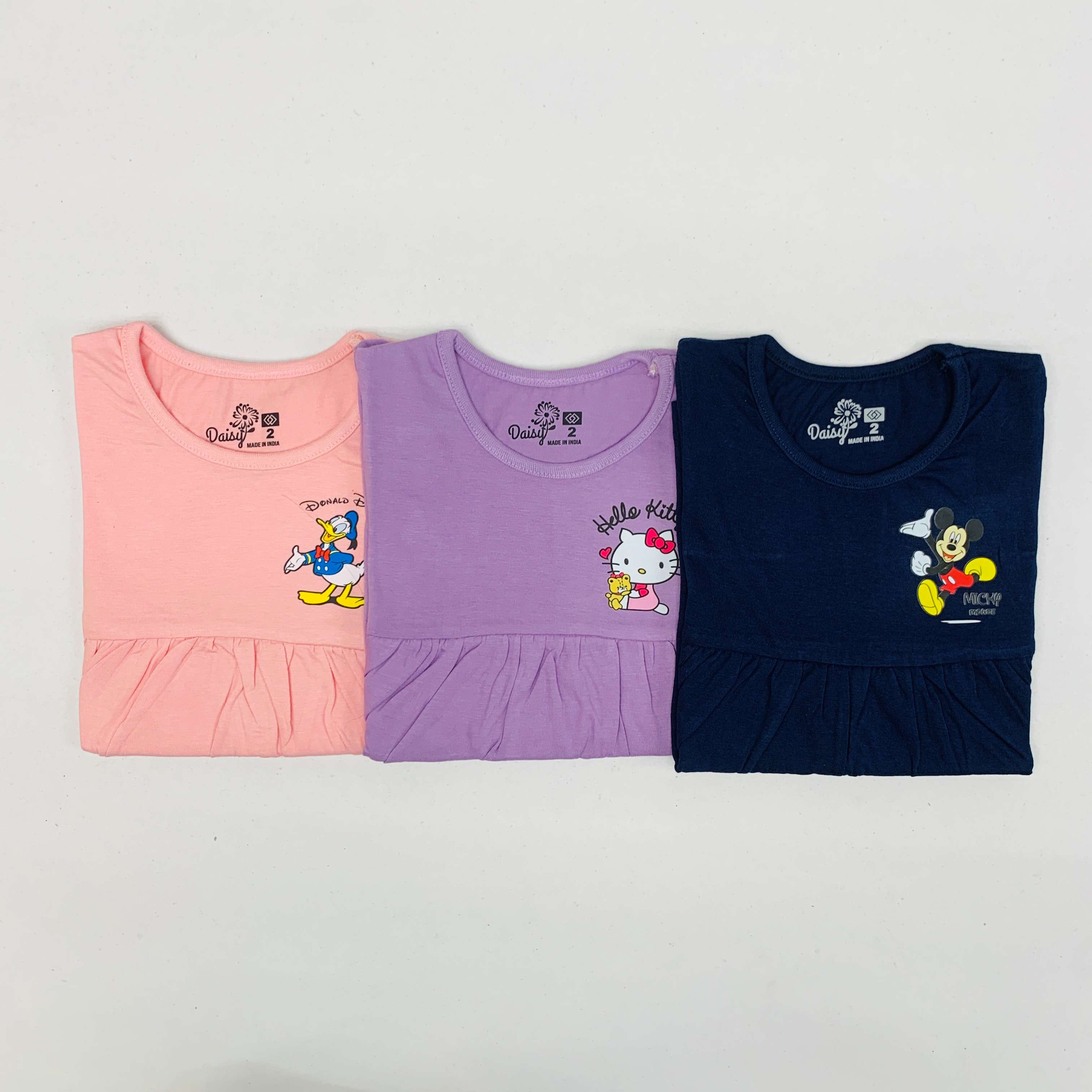 Daisy Frock Combo Pack Of 3
