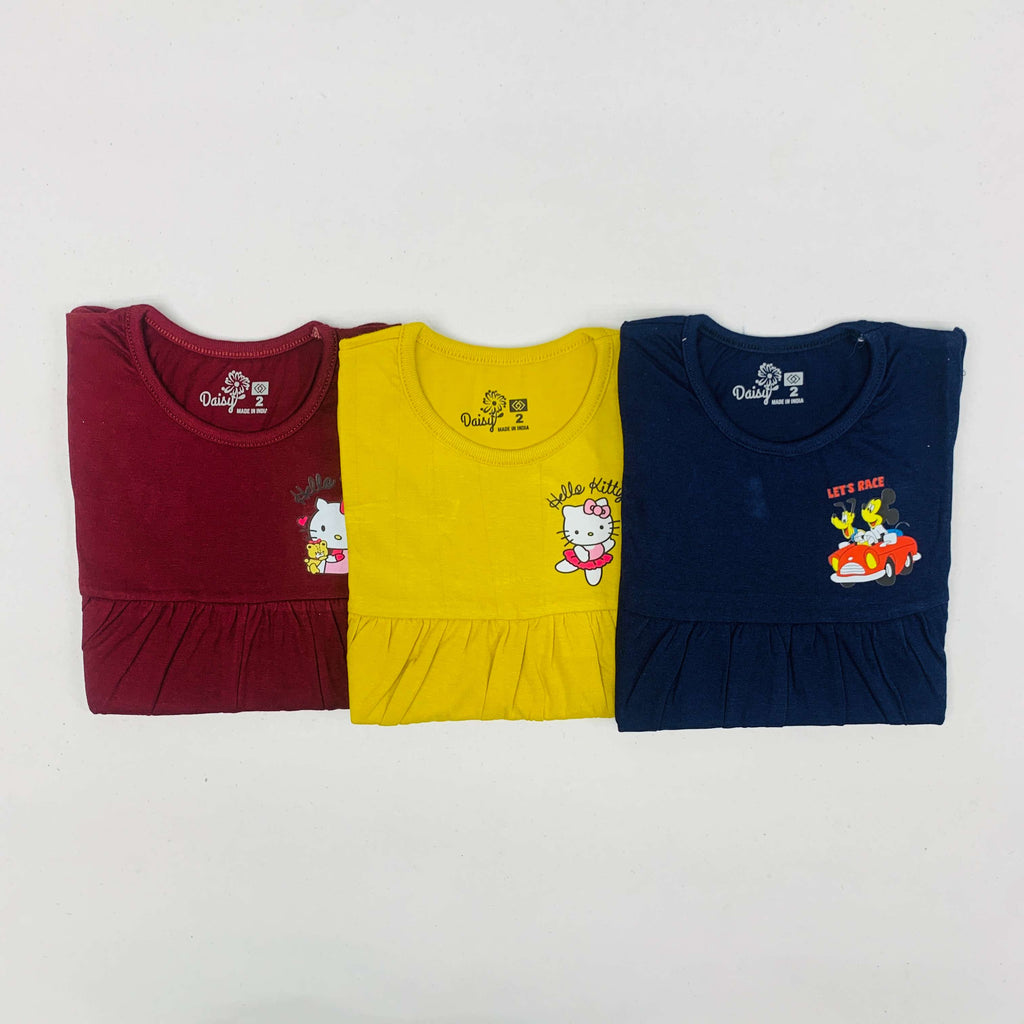Daisy Frock Combo Pack Of 3