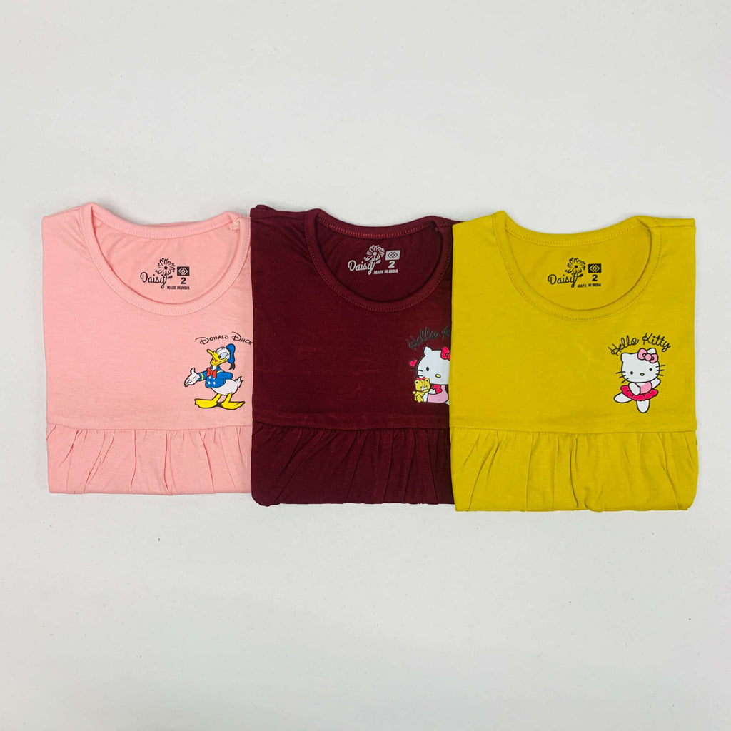 Daisy Frock Combo Pack Of 3