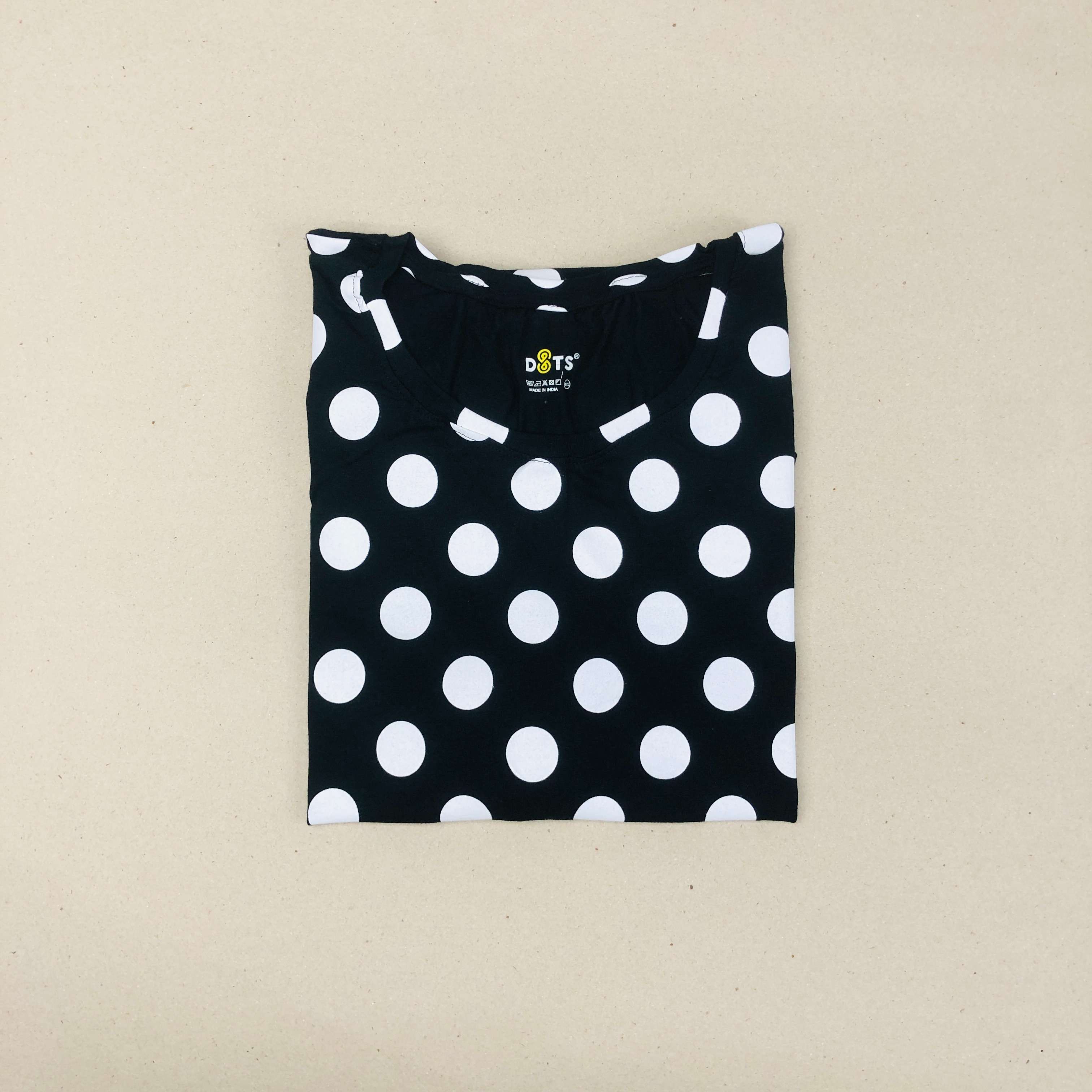 Dots Ladies Printed T-Shirt