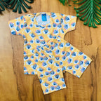 Kids Printed Shorts Set