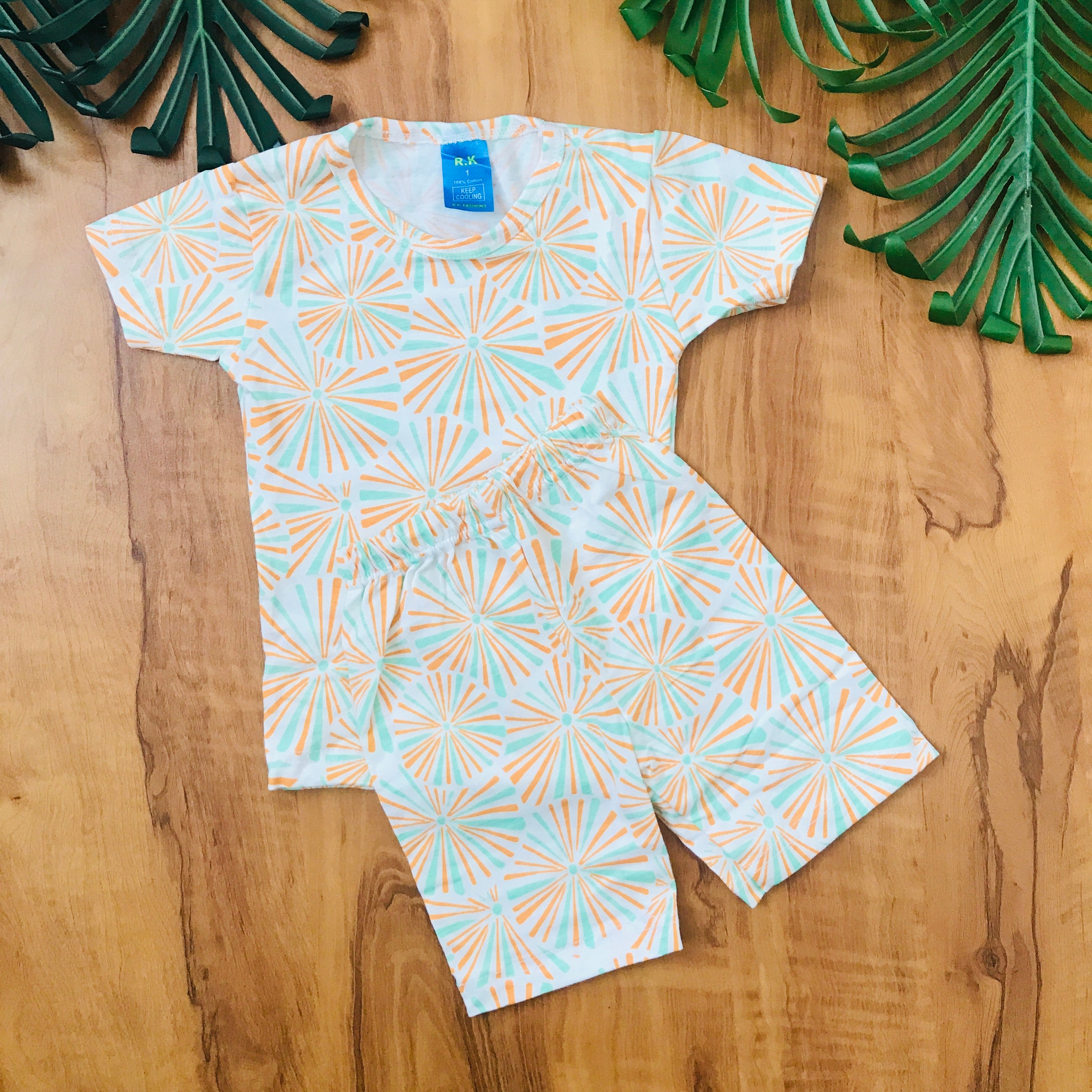 Kids Printed Shorts Set