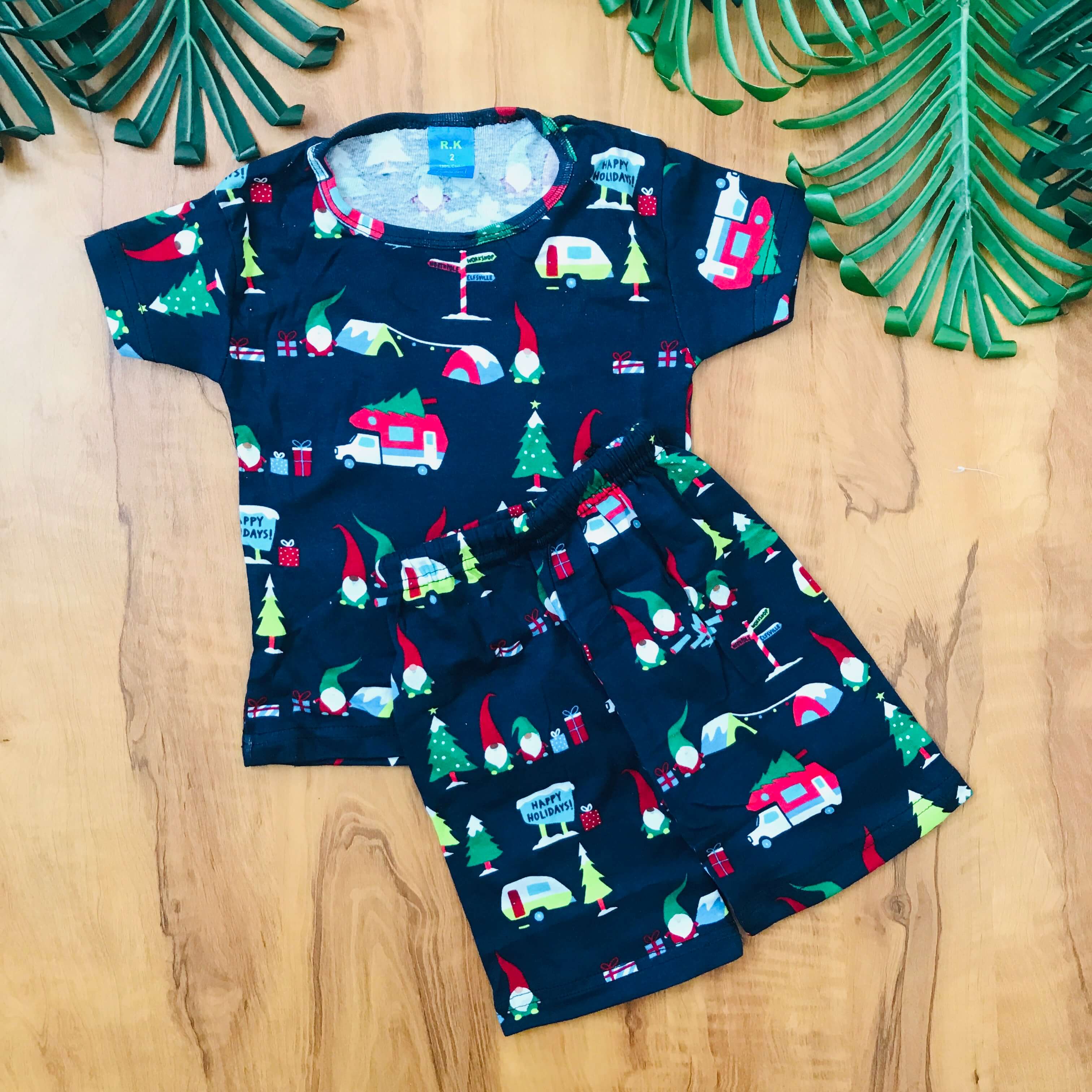 Kids Printed Shorts Set