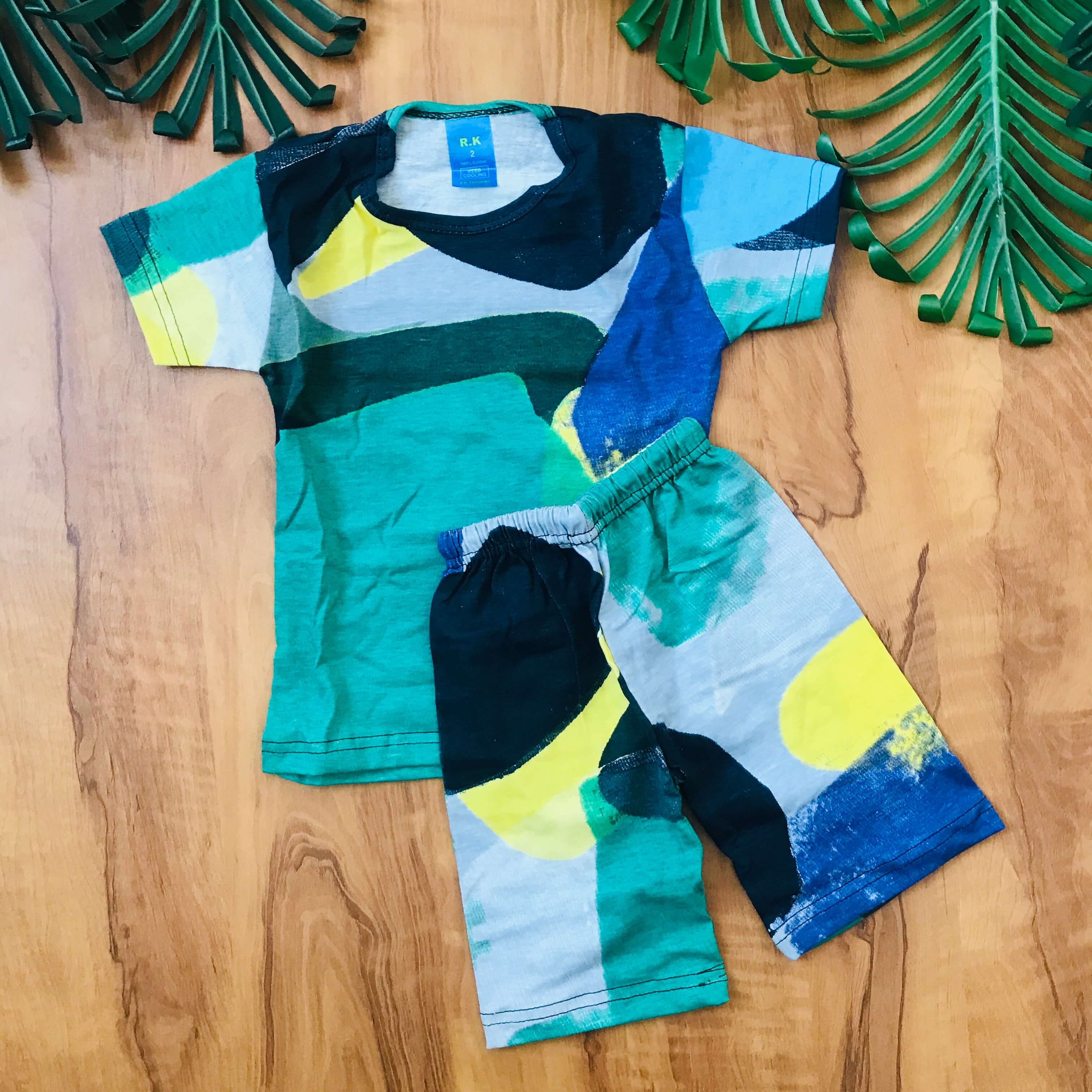 Kids Printed Shorts Set