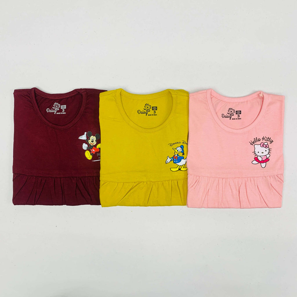 Daisy Frock Combo Pack Of 3