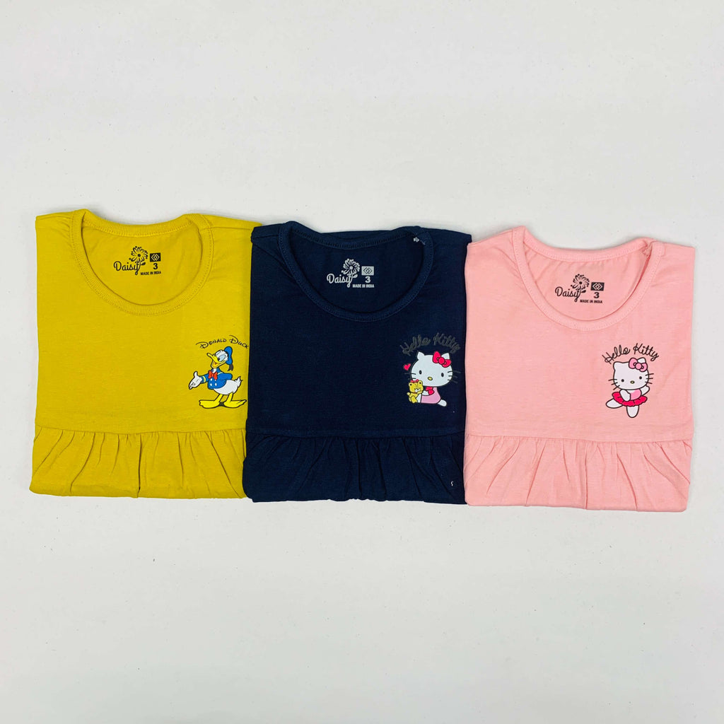 Daisy Frock Combo Pack Of 3