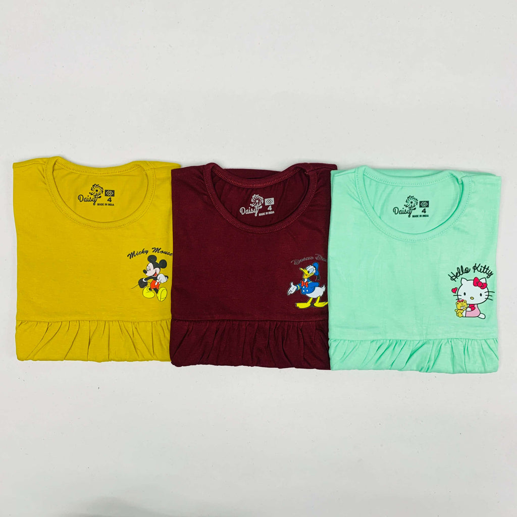 Daisy Frock Combo Pack Of 3