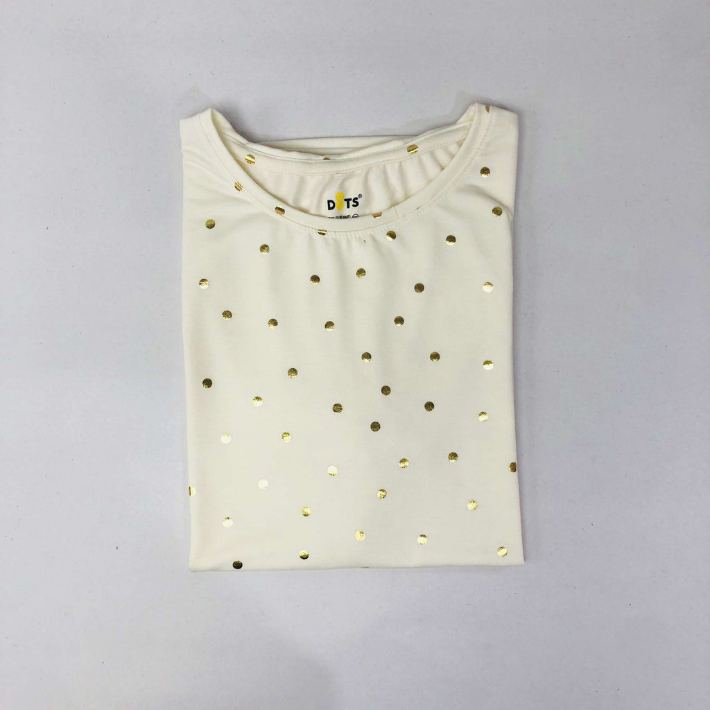 Dots Ladies Printed T-Shirt