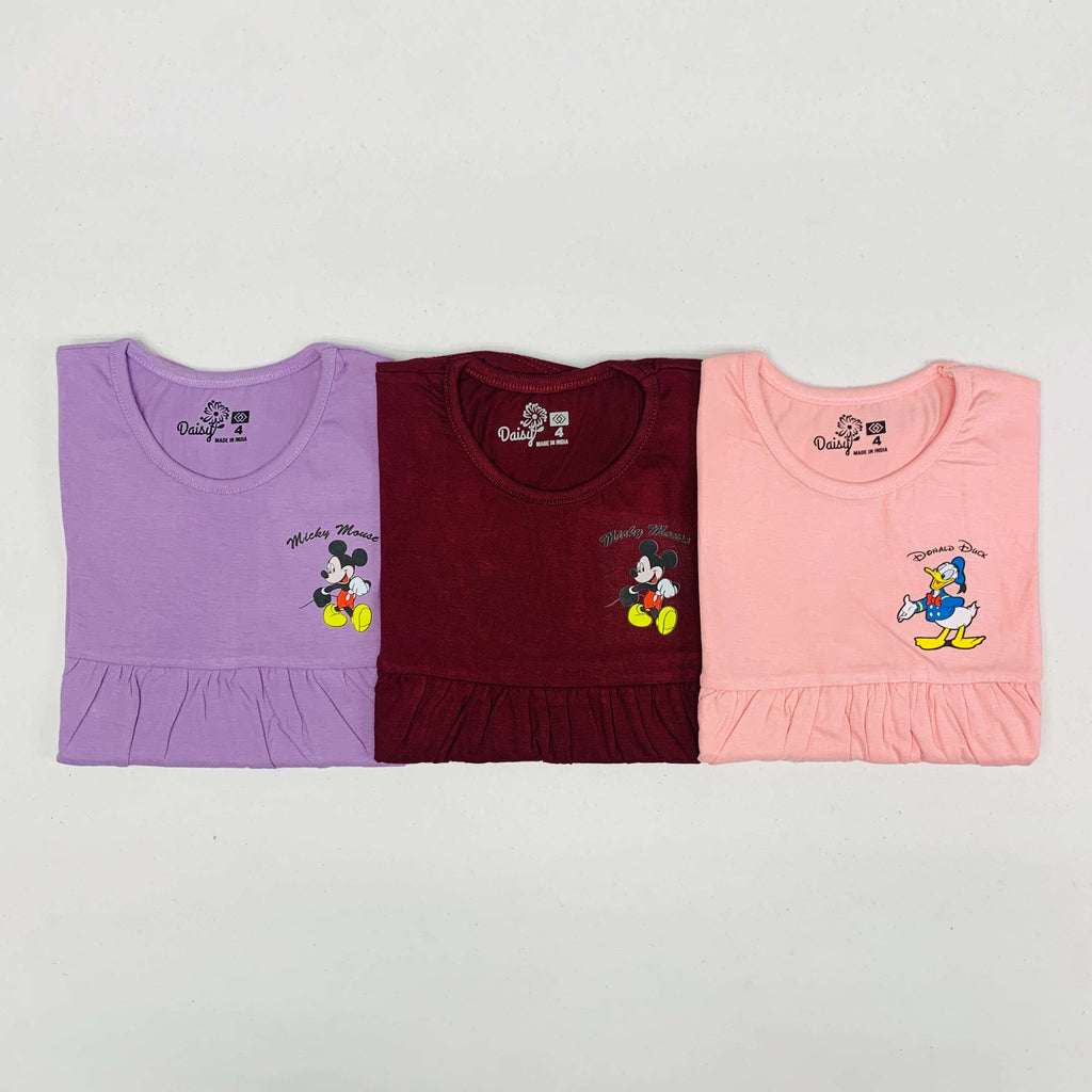 Daisy Frock Combo Pack Of 3