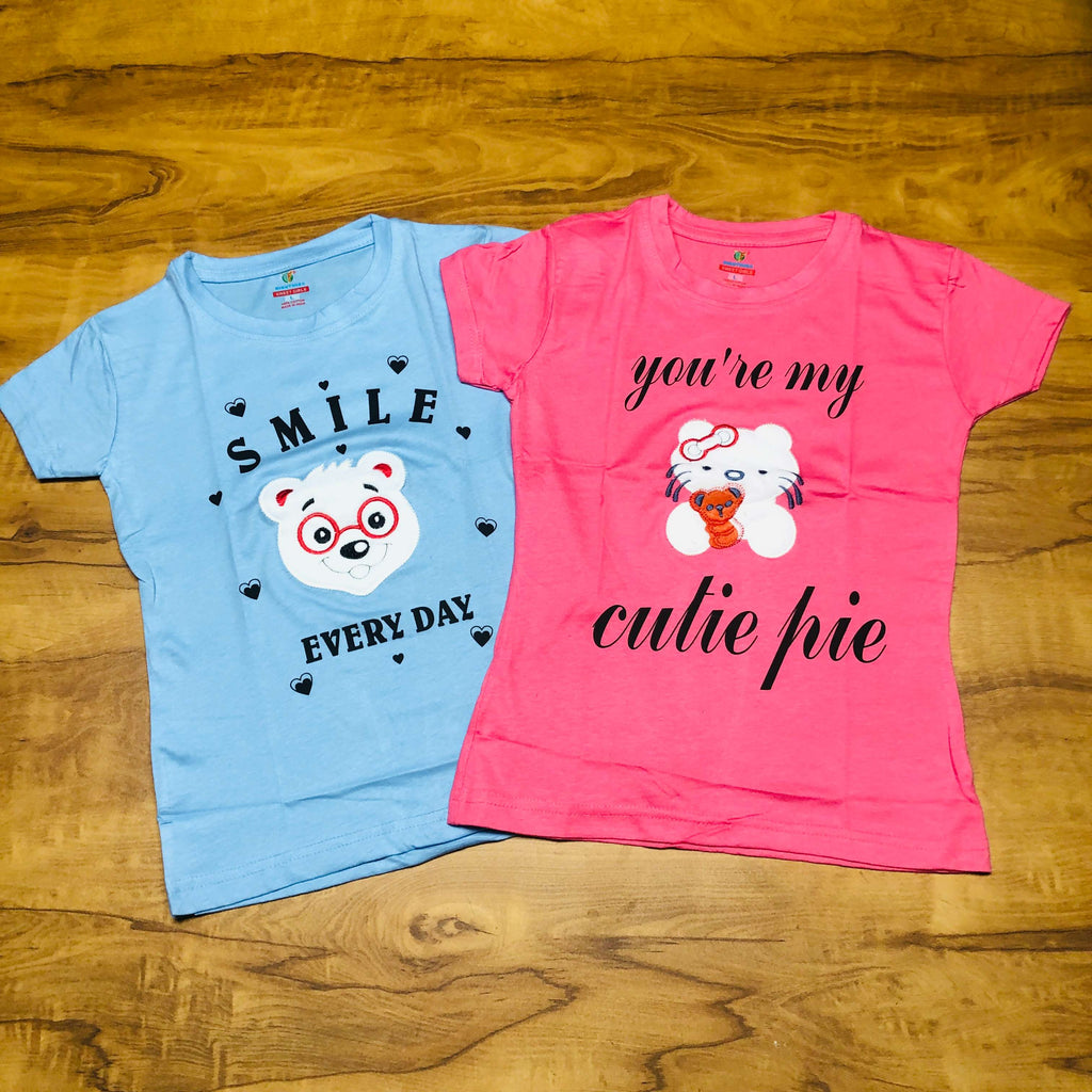 Sweet Girl T-Shirt Combo Pack of 2