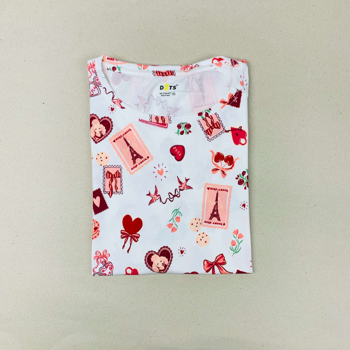 Dots Ladies Printed T-Shirt