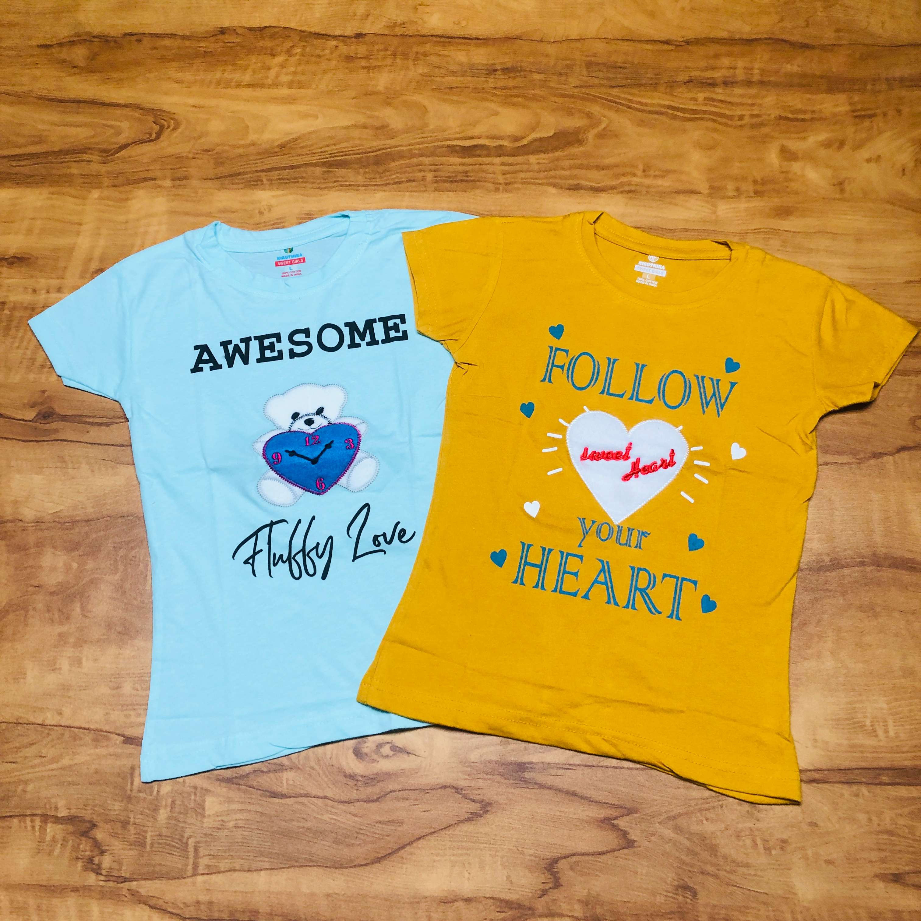 Sweet Girl T-Shirt Combo Pack of 2