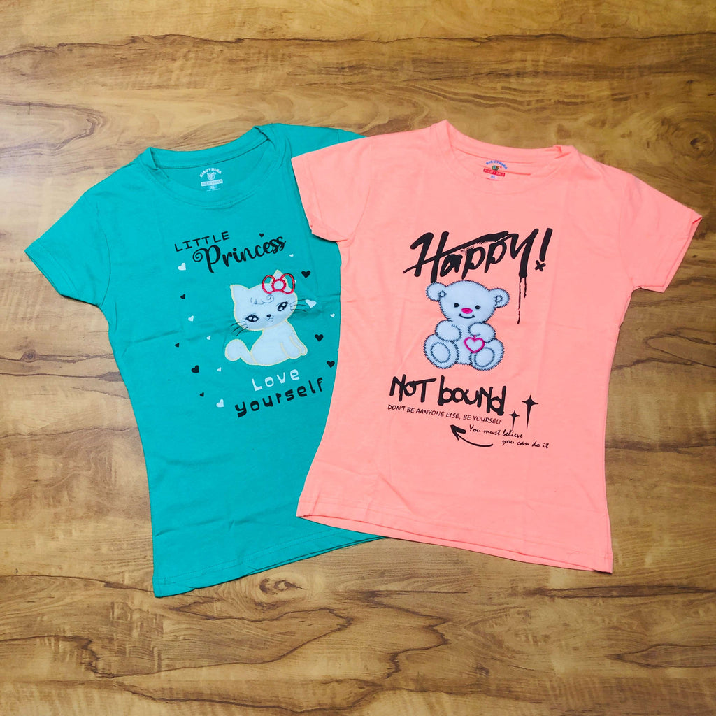 Sweet Girl T-Shirt Combo Pack of 2