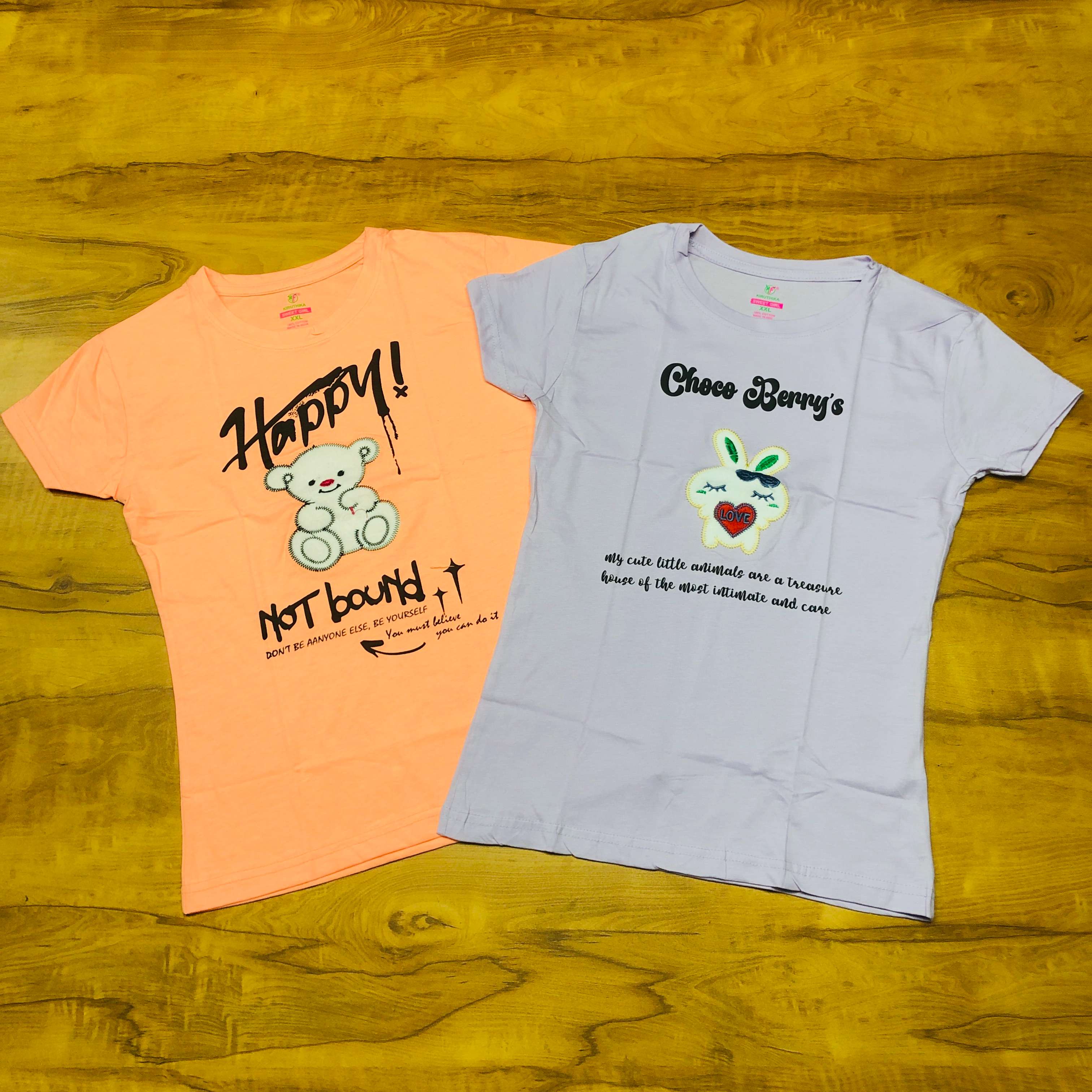 Sweet Girl T-Shirt Combo Pack of 2