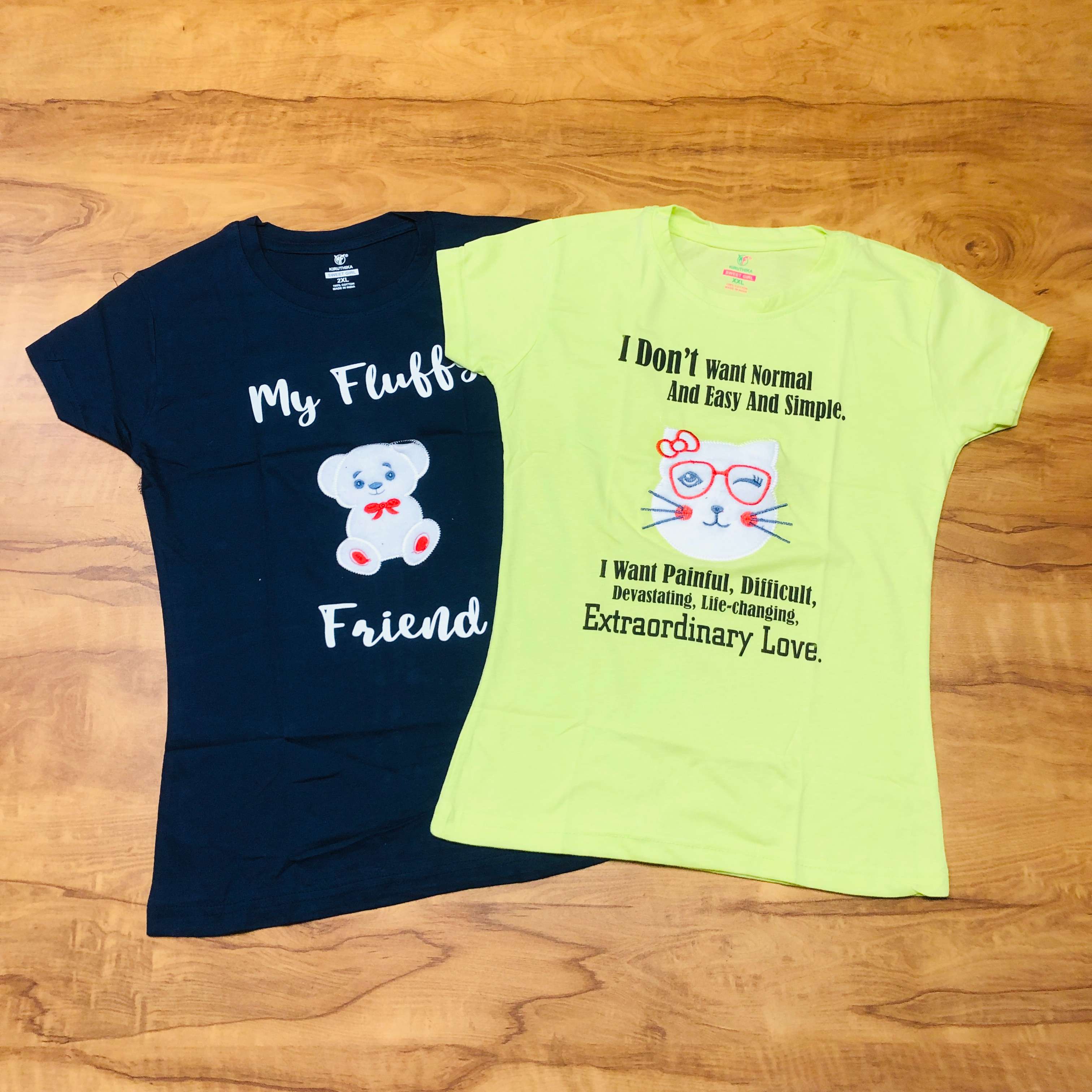 Sweet Girl T-Shirt Combo Pack of 2