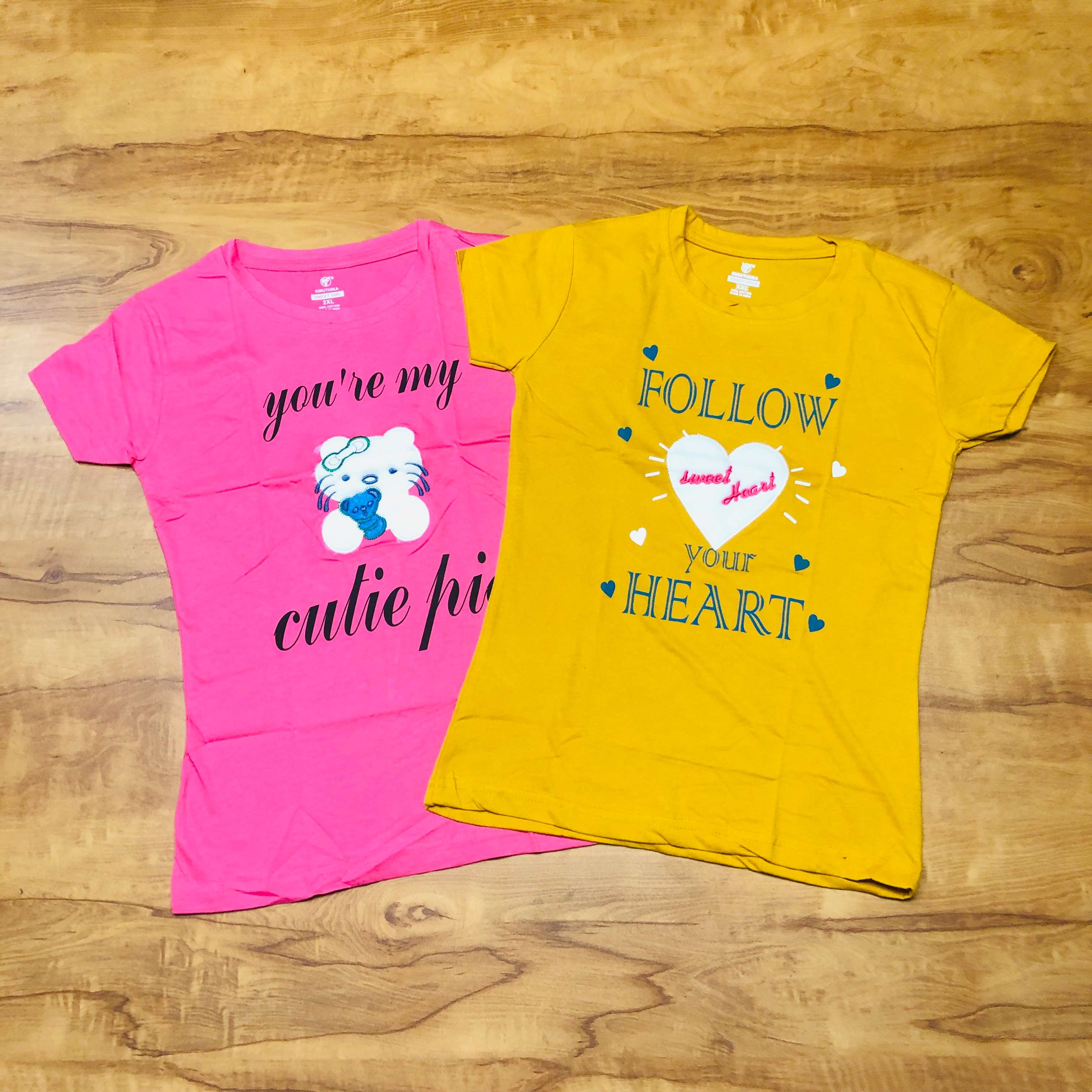 Sweet Girl T-Shirt Combo Pack of 2