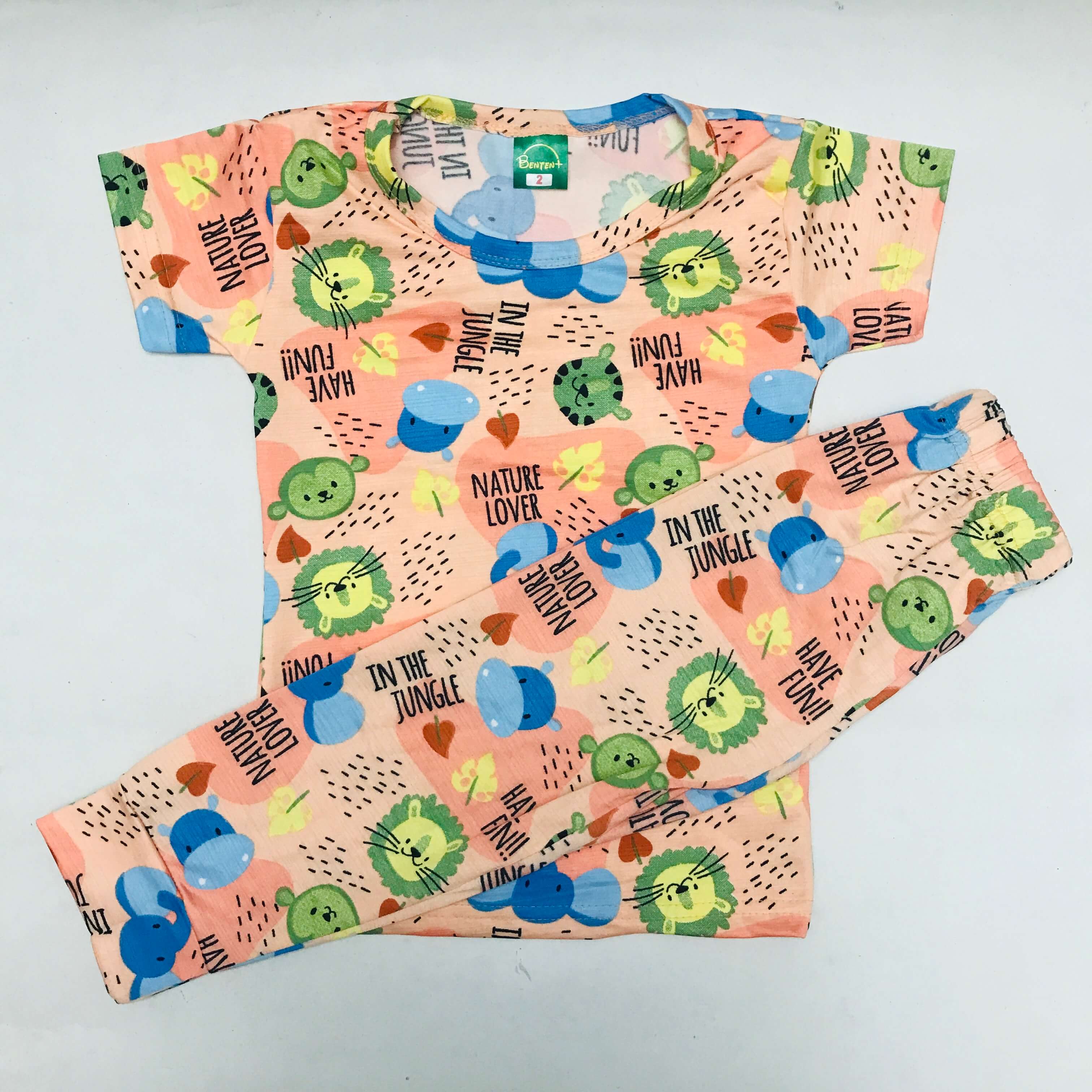 Cartoon Cuddles printed Pant Set