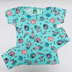 Cartoon Cuddles printed Pant Set