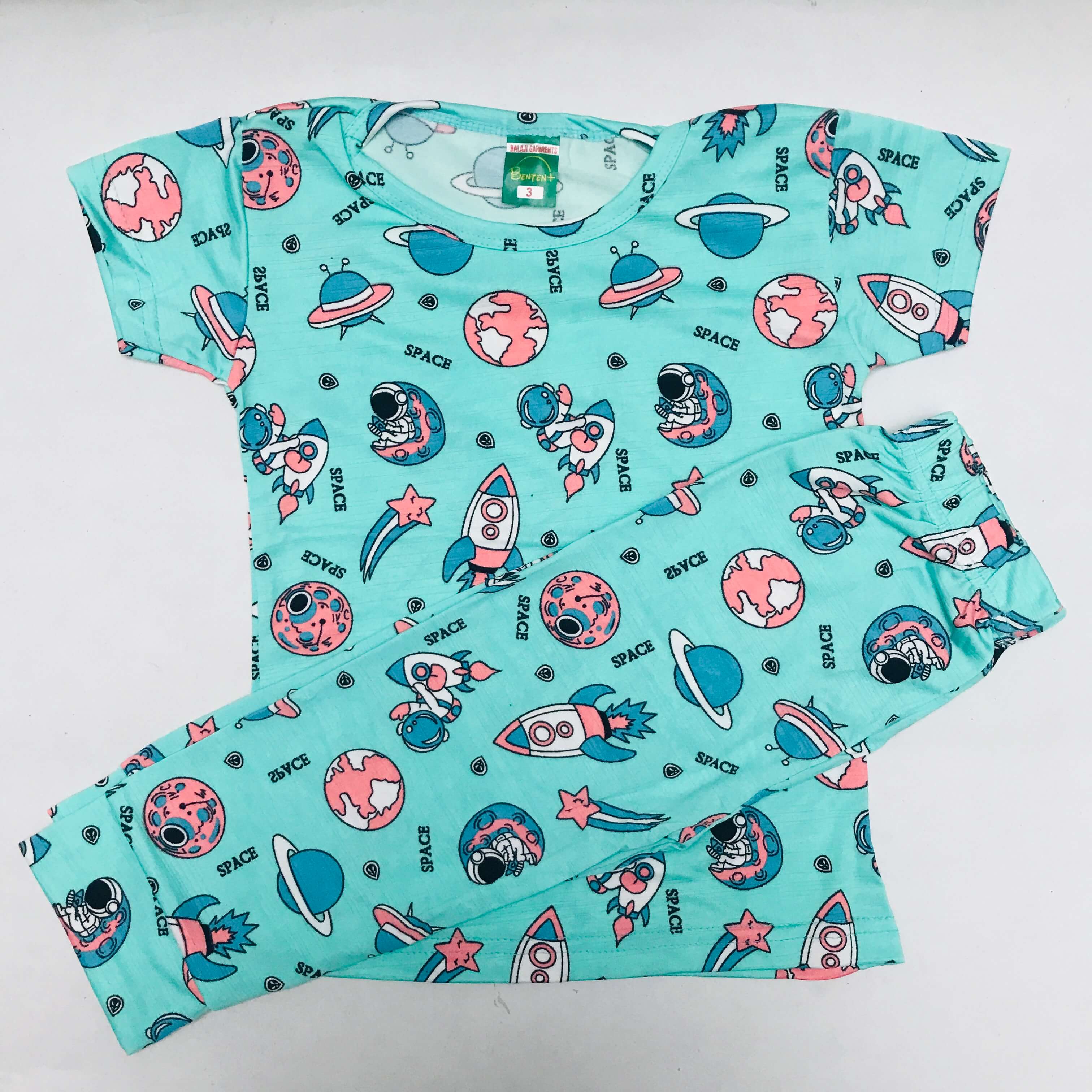 Cartoon Cuddles printed Pant Set
