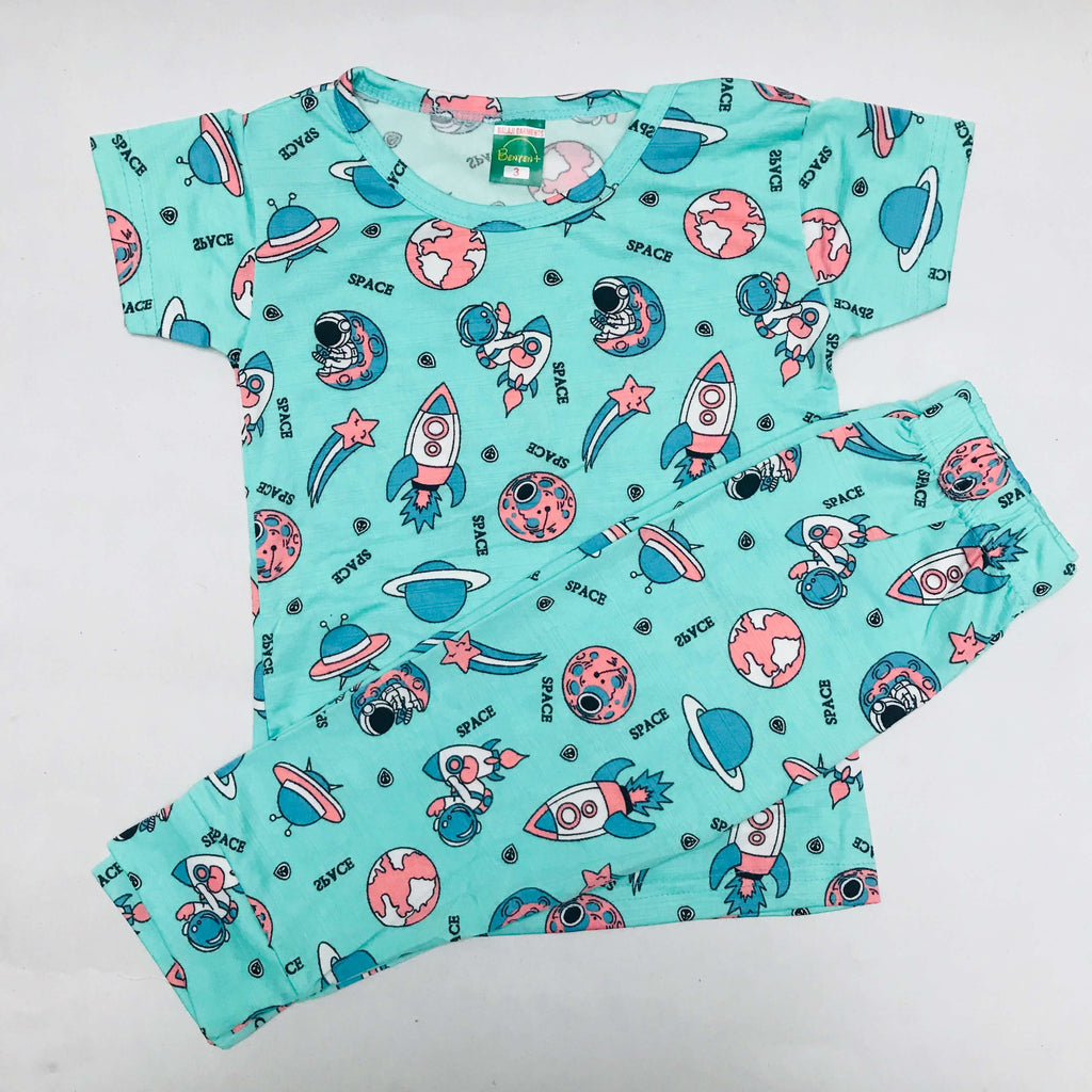 Cartoon Cuddles printed Pant Set