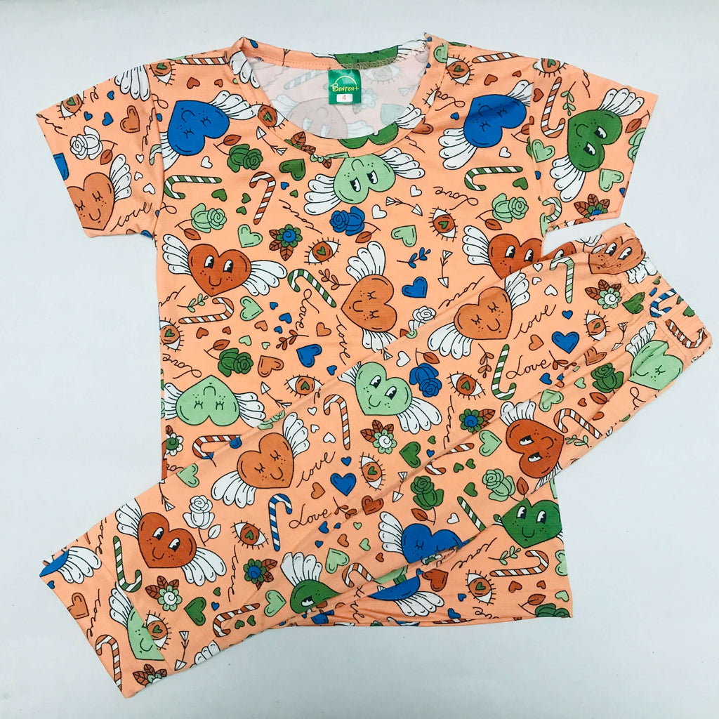 Cartoon Cuddles printed Pant Set