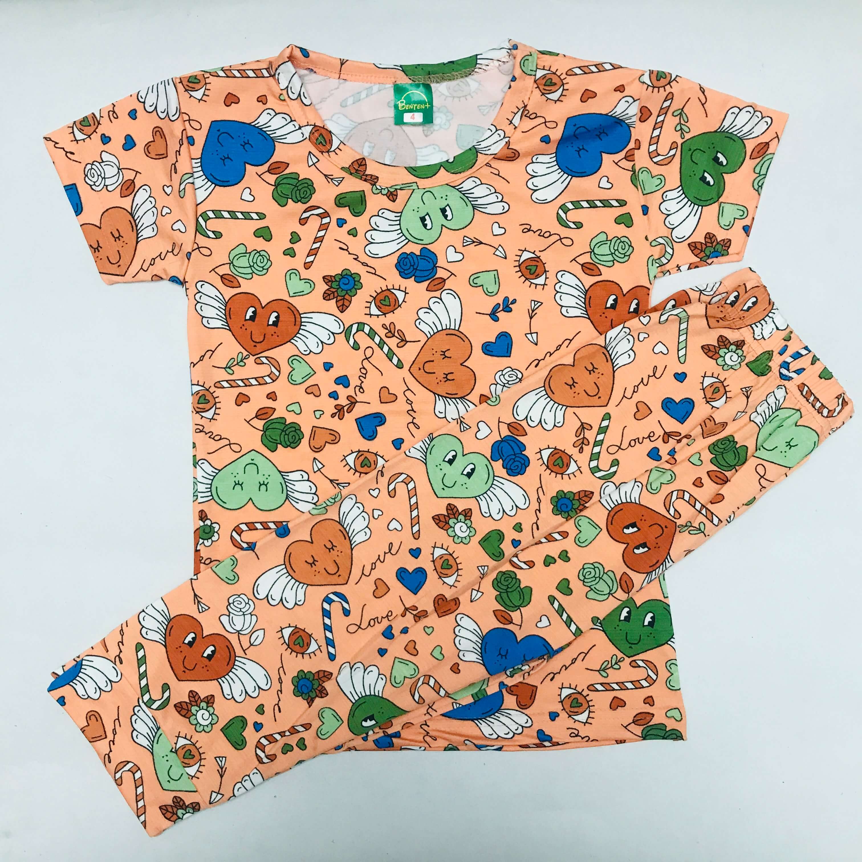 Cartoon Cuddles printed Pant Set