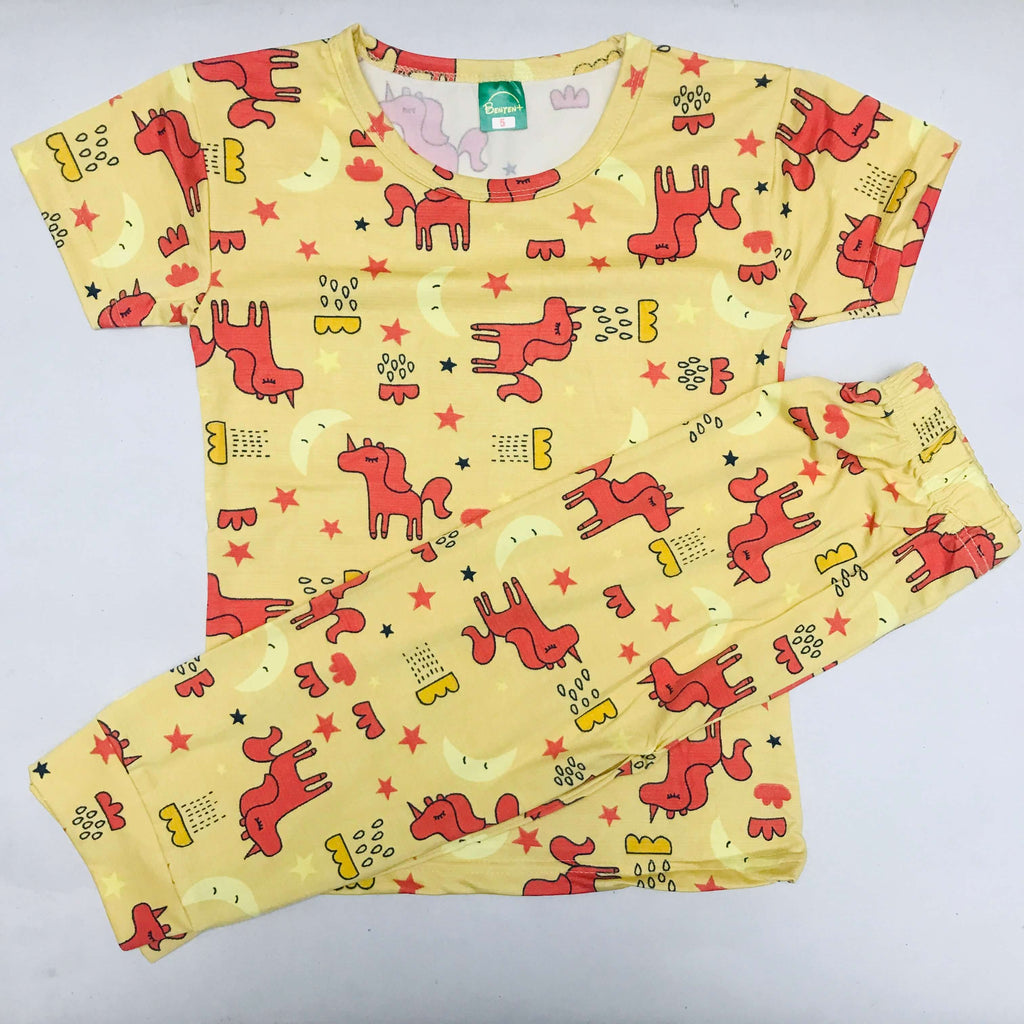 Cartoon Cuddles printed Pant Set