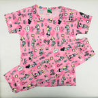 Cartoon Cuddles printed Pant Set