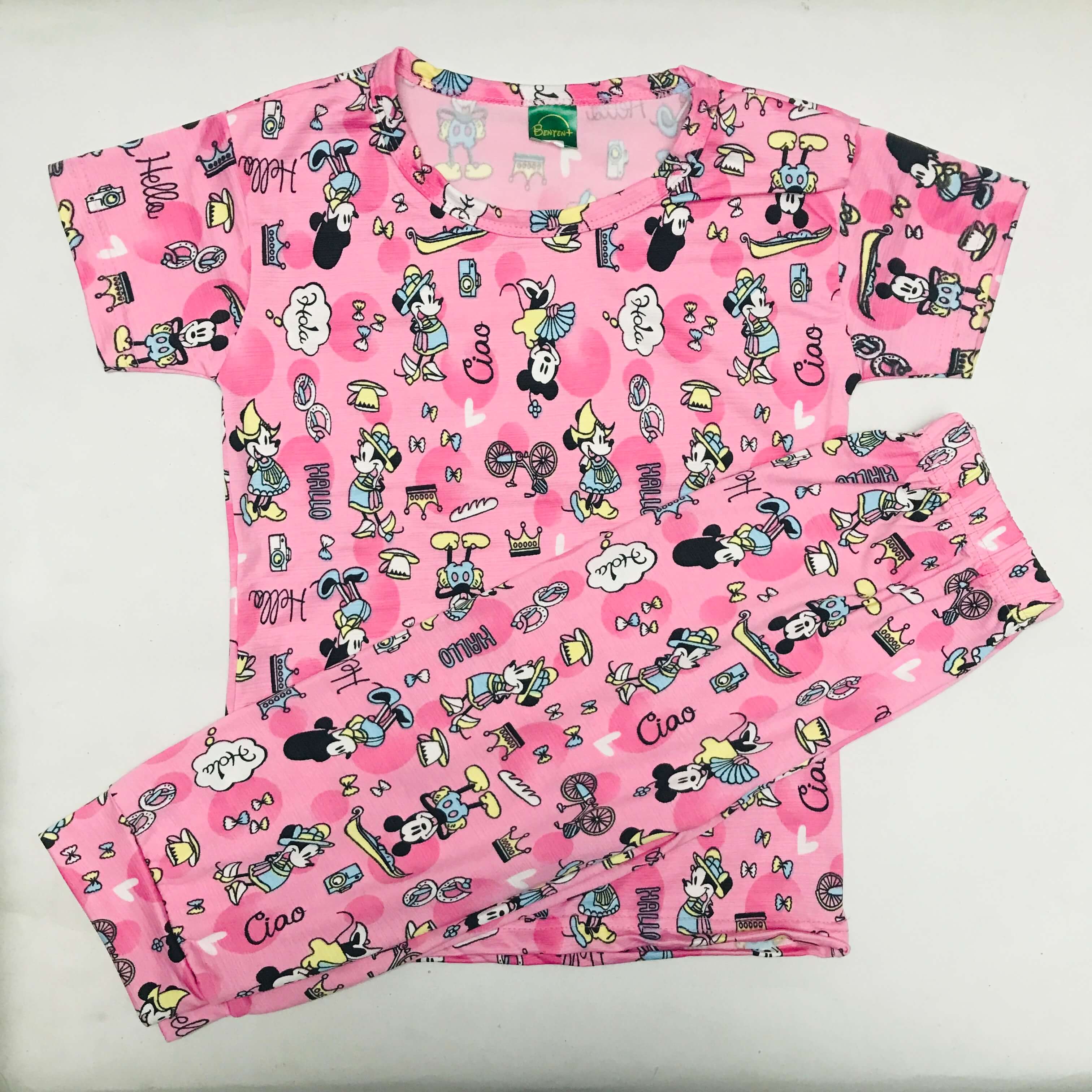 Cartoon Cuddles printed Pant Set