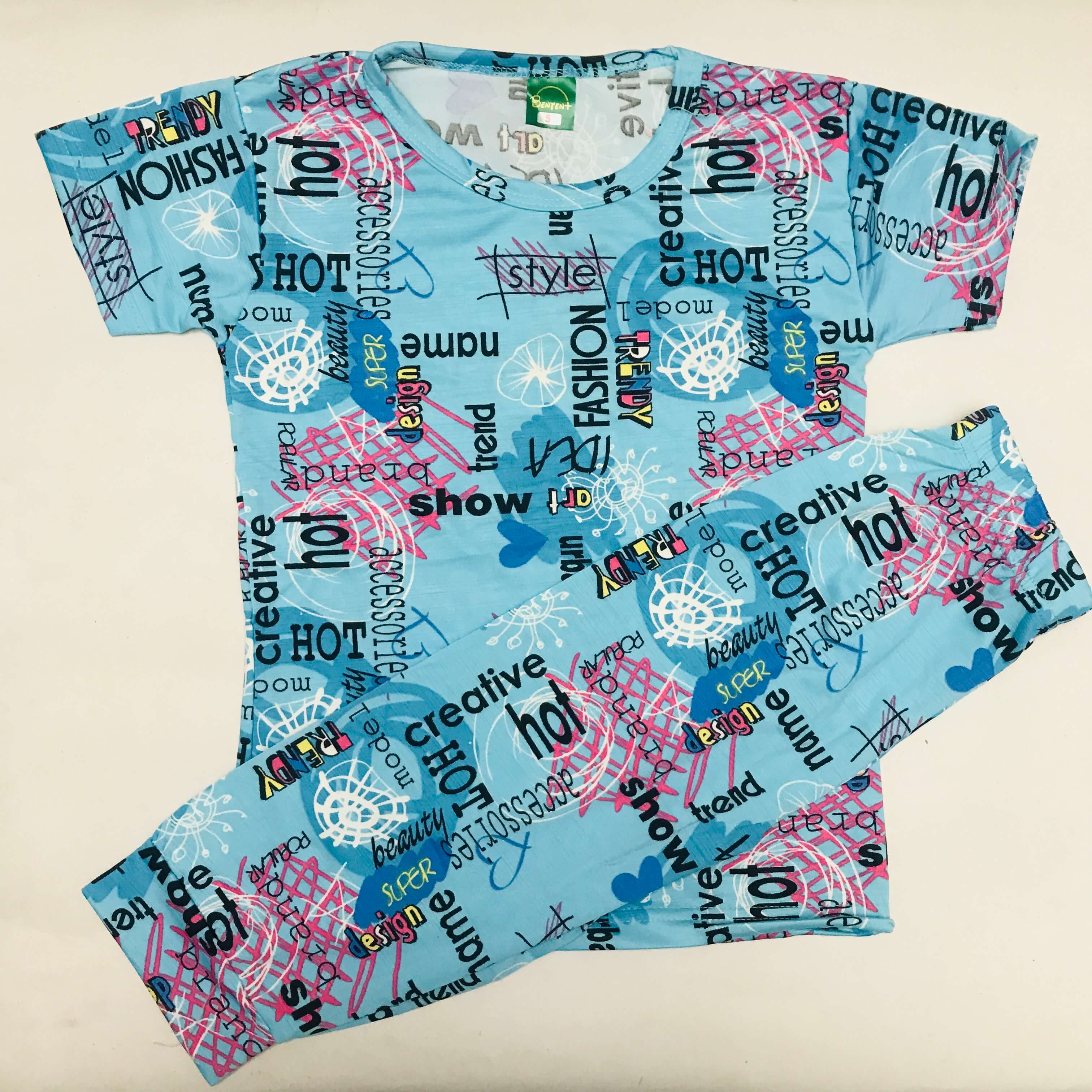 Cartoon Cuddles printed Pant Set