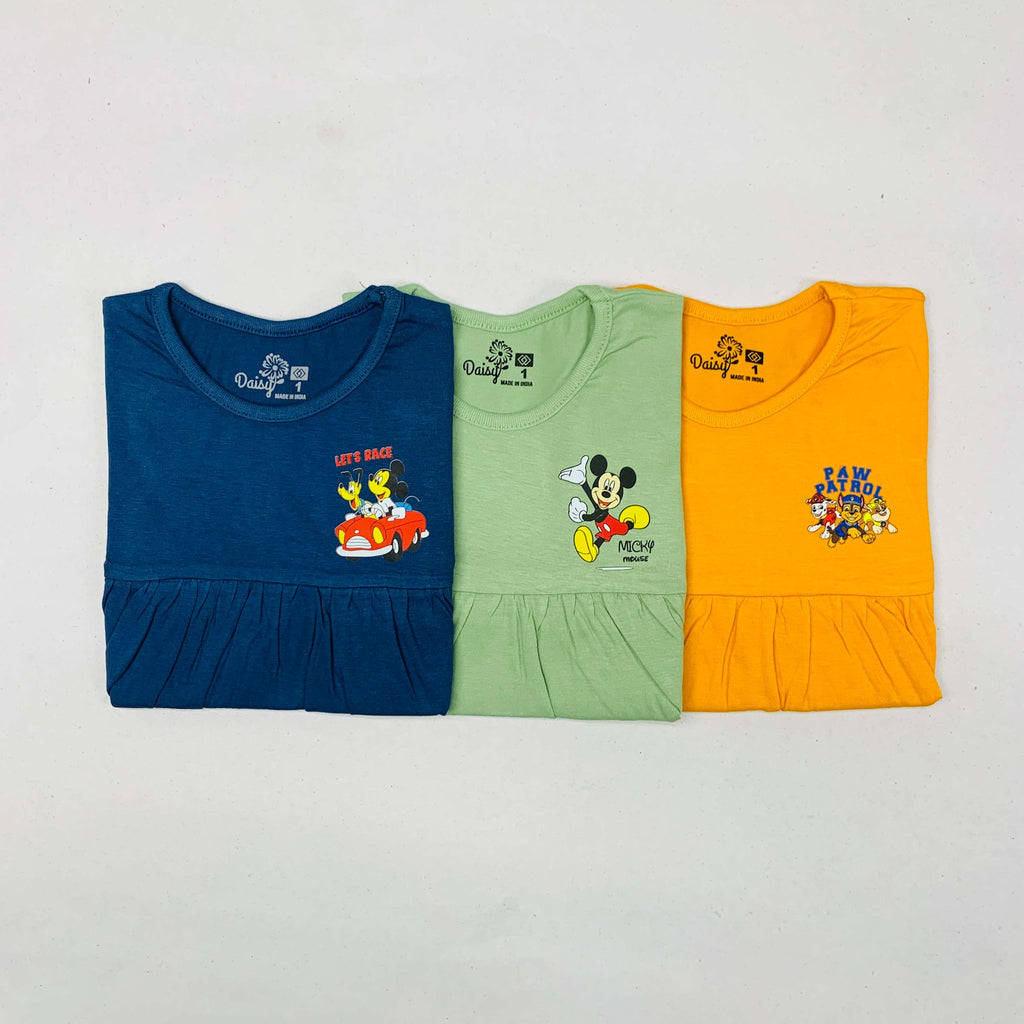 Daisy Frock Combo Pack Of 3